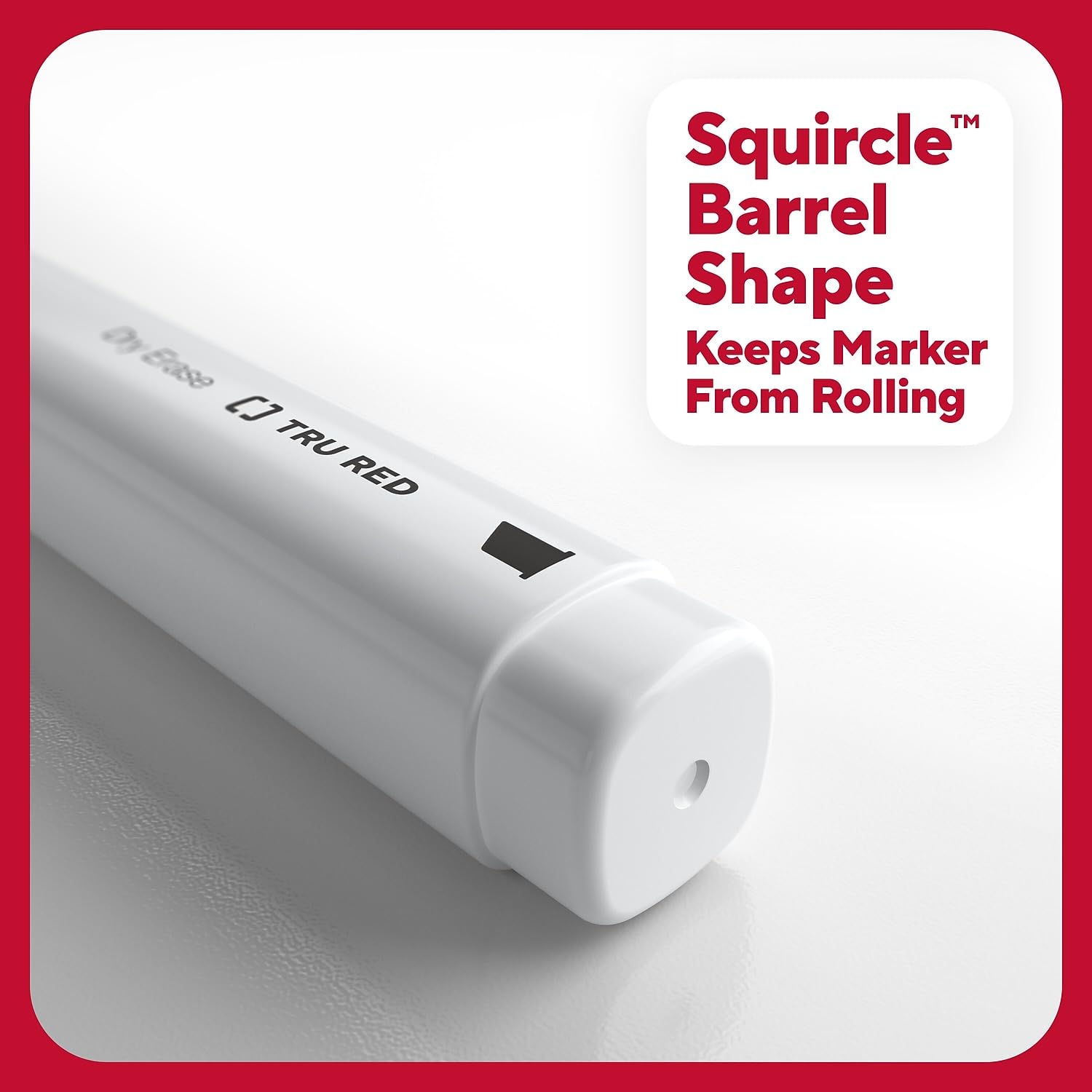 Foto 4 | Rotuladores De Borrado En Seco Staples Tru Red Tank Con Punta Cincelada, Negros, Paquete De 4 - Venta Internacional.