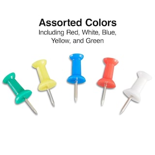 Foto 2 | Push Pins Staples 224147, Colores Surtidos, Paquete De 100 - Venta Internacional.