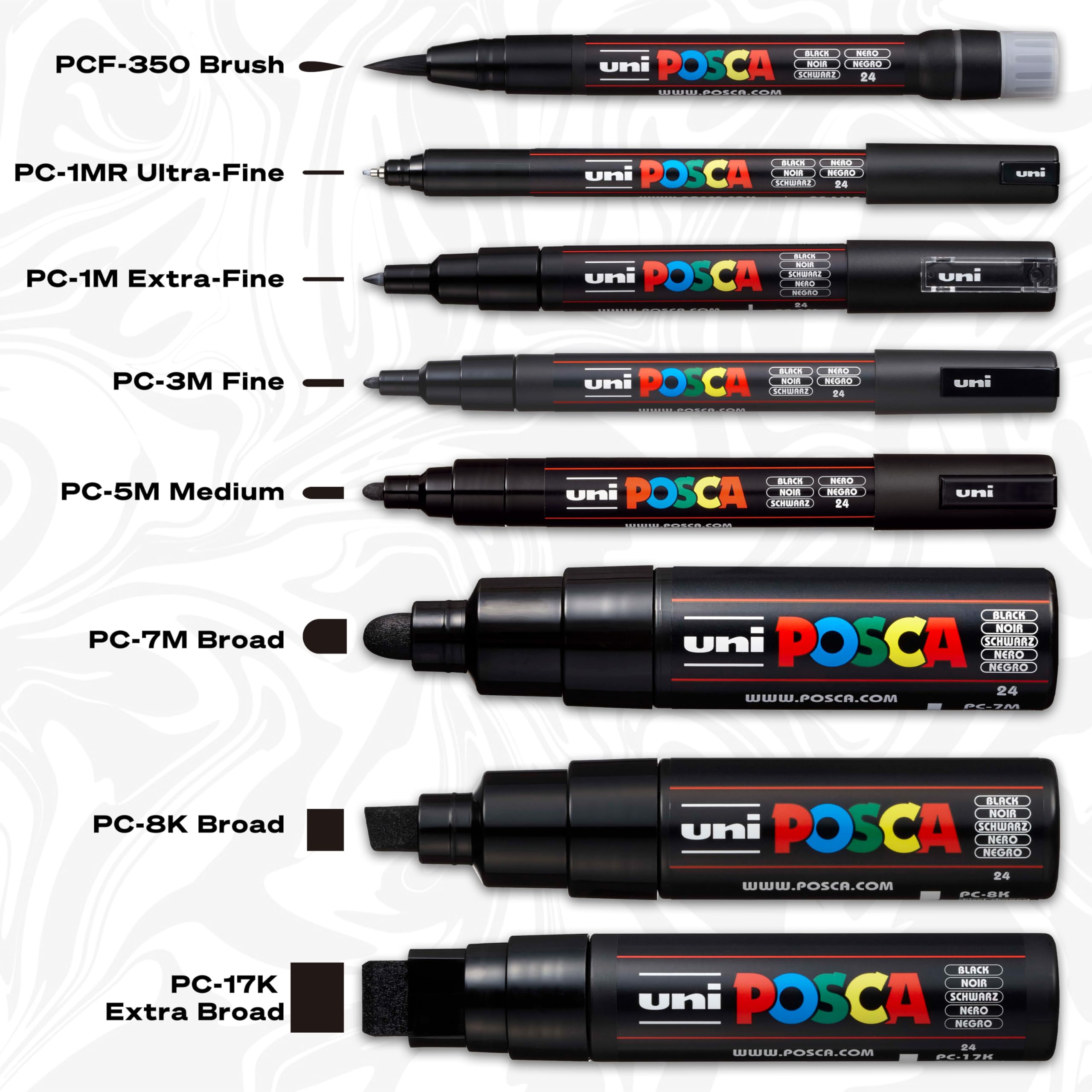 Foto 6 pulgar | Paint Markers Posca, Juego De 15 Rotuladores Acrílicos Finos De 3 M - Venta Internacional.