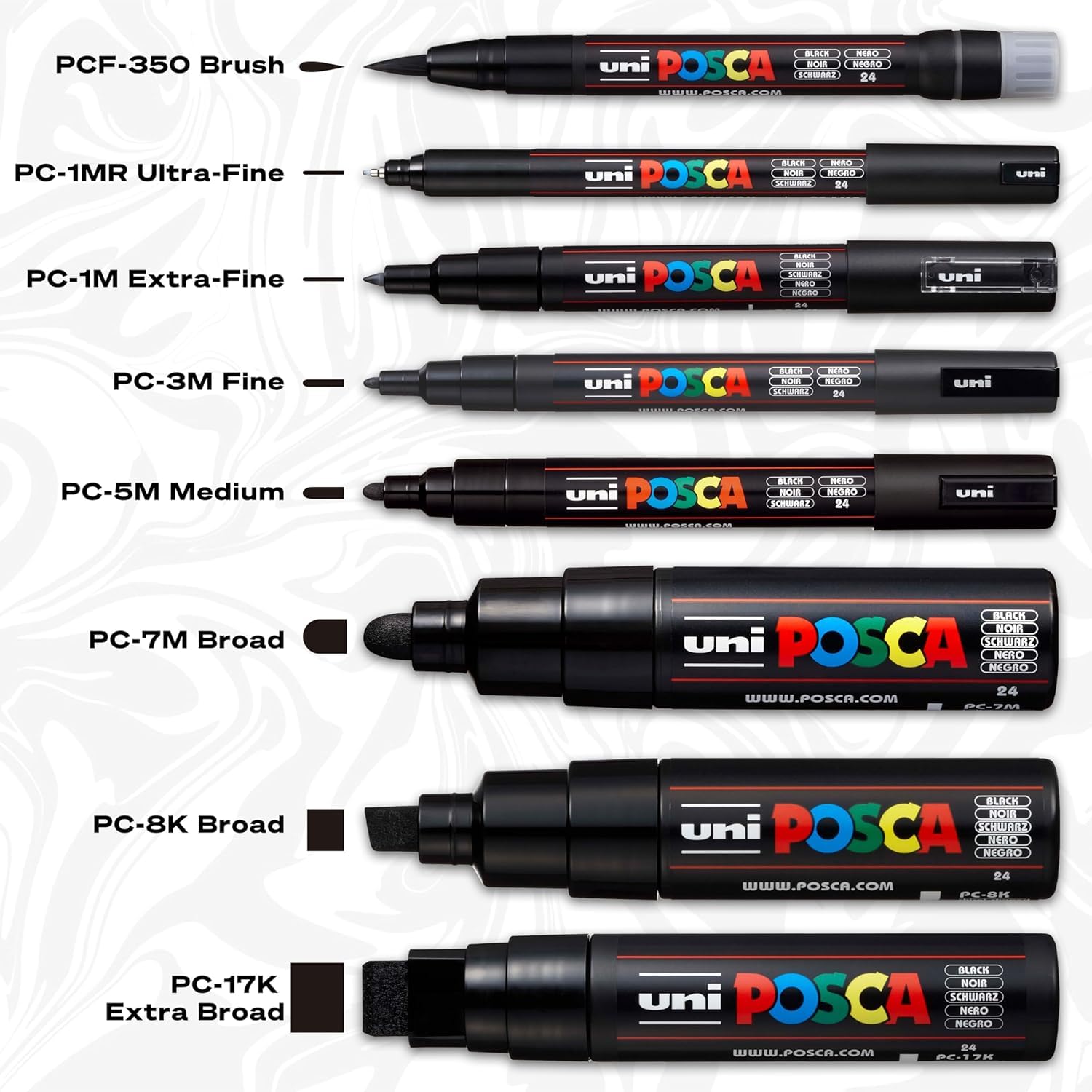 Foto 5 | Marcadores De Pintura Posca 5 M Con Puntas Reversibles Medianas, Juego De 29 - Venta Internacional.