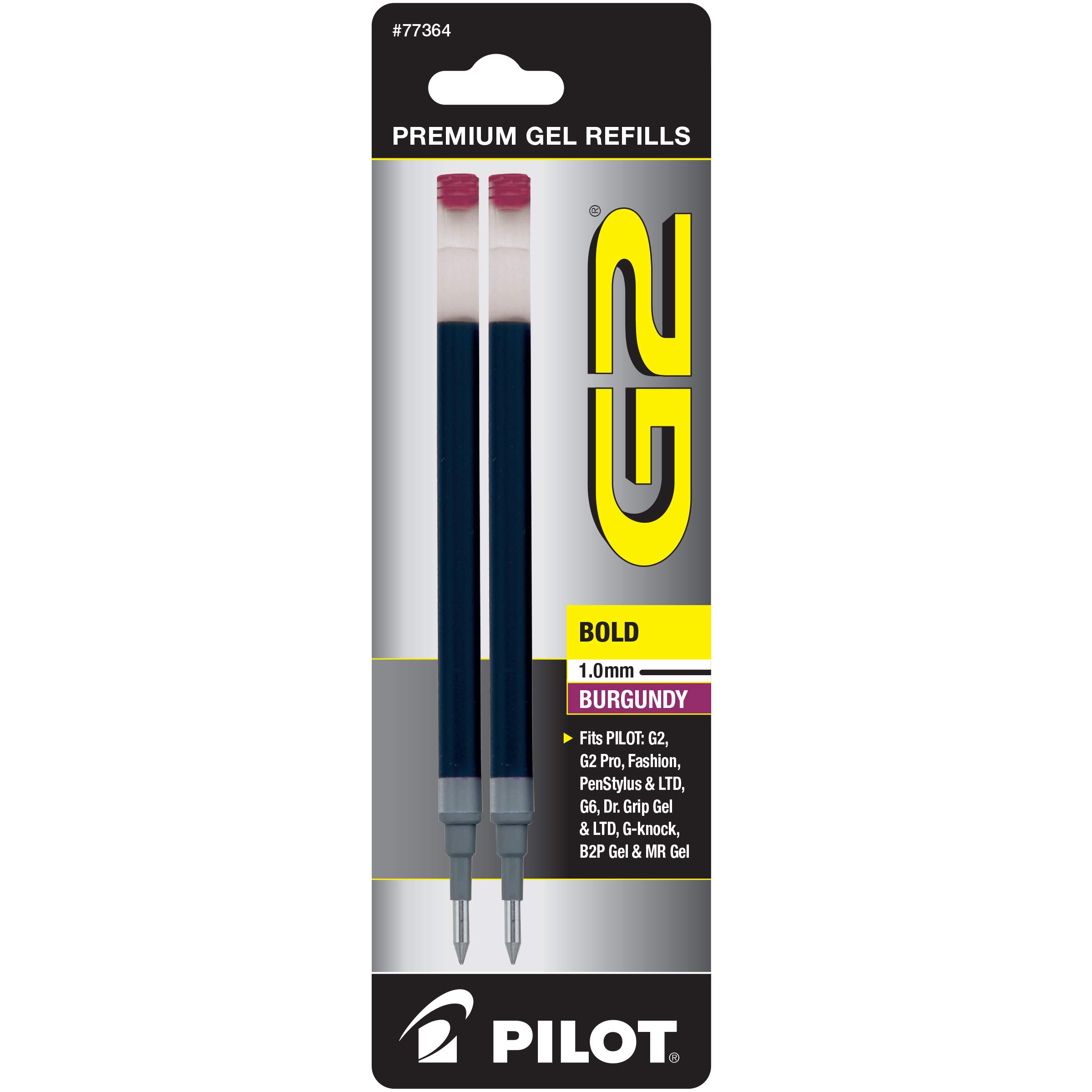 Foto 2 pulgar | Recambios De Tinta De Gel Pilot G2 Bold Point De 1 Mm, Color Burdeos (paquete De 2) - Venta Internacional.