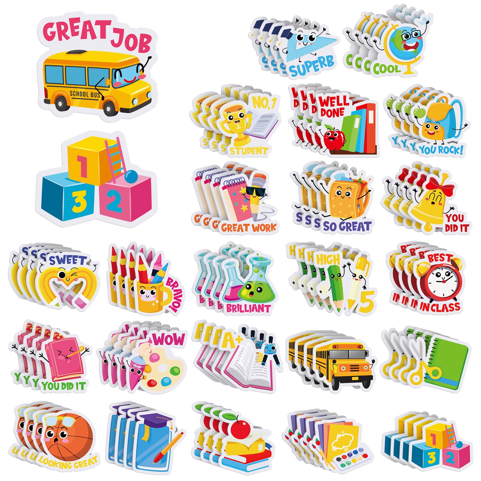 Foto 1 | Pegatinas Scratch And Sniff Jetec, 300 Unidades, Para Niños, Con Aromas De Frutas - Venta Internacional.