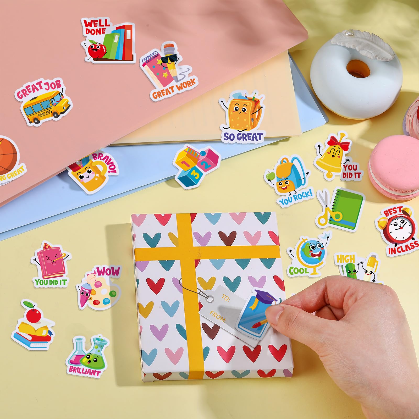 Foto 4 | Pegatinas Scratch And Sniff Jetec, 300 Unidades, Para Niños, Con Aromas De Frutas - Venta Internacional.