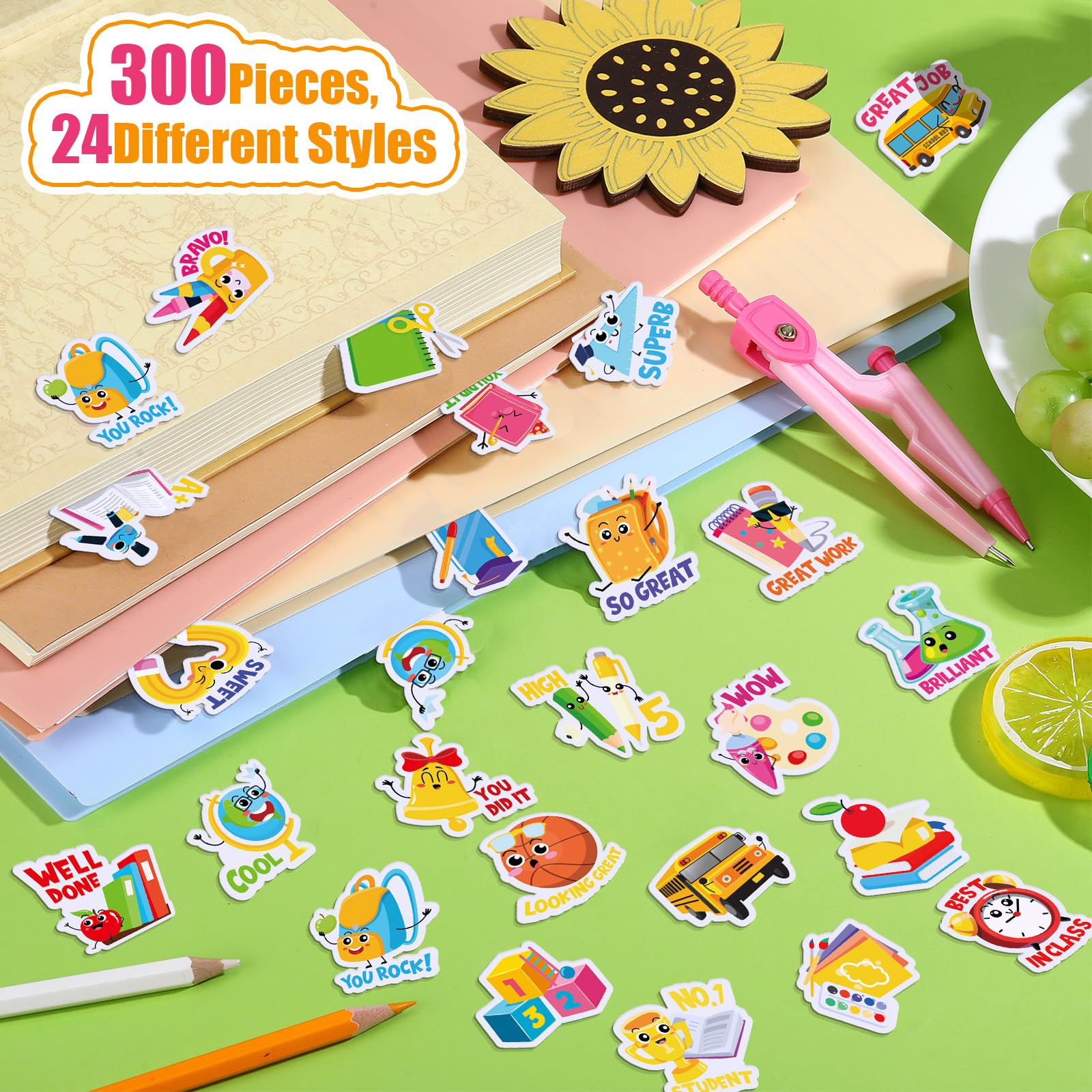 Foto 6 pulgar | Pegatinas Scratch And Sniff Jetec, 300 Unidades, Para Niños, Con Aromas De Frutas - Venta Internacional.