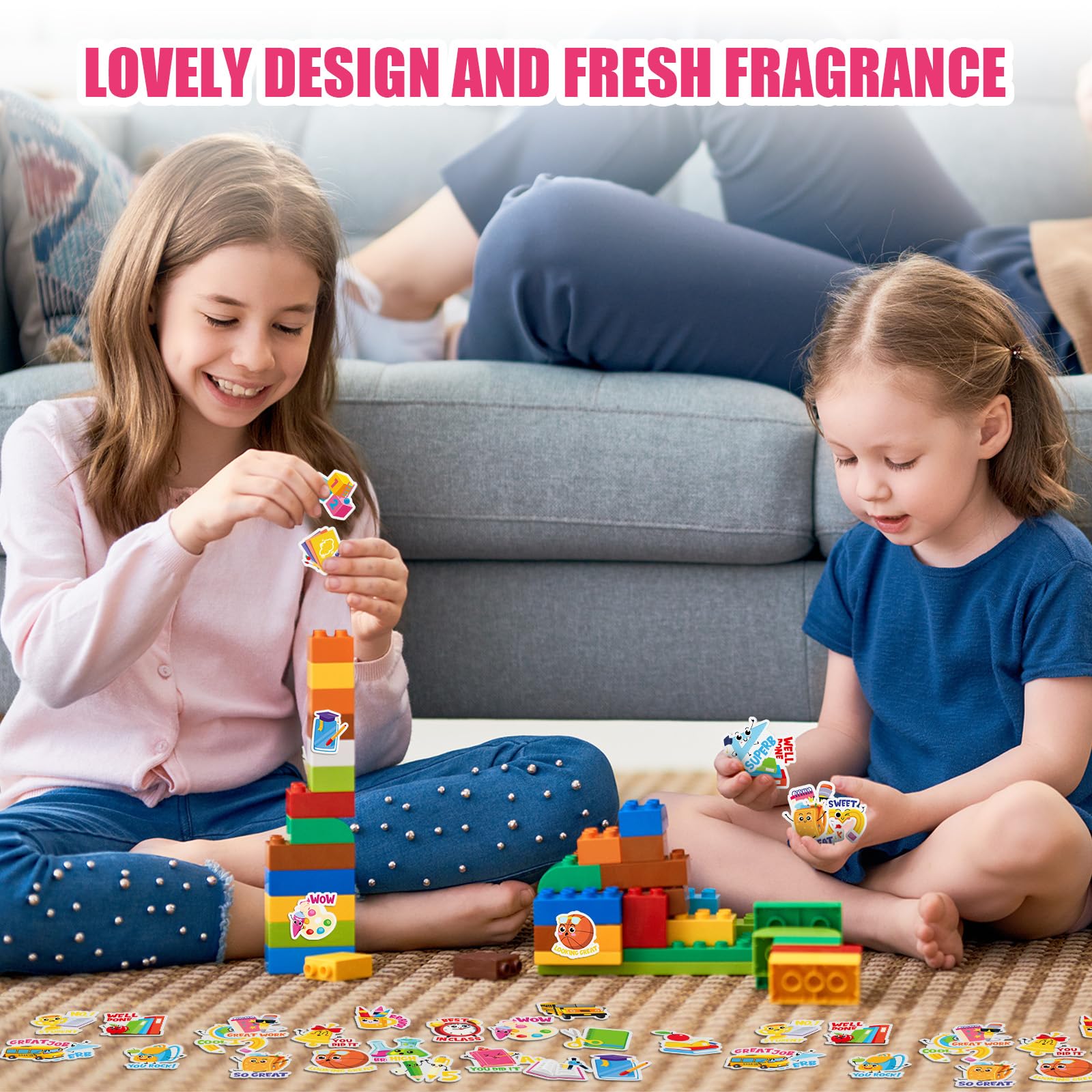 Foto 6 | Pegatinas Scratch And Sniff Jetec, 300 Unidades, Para Niños, Con Aromas De Frutas - Venta Internacional.