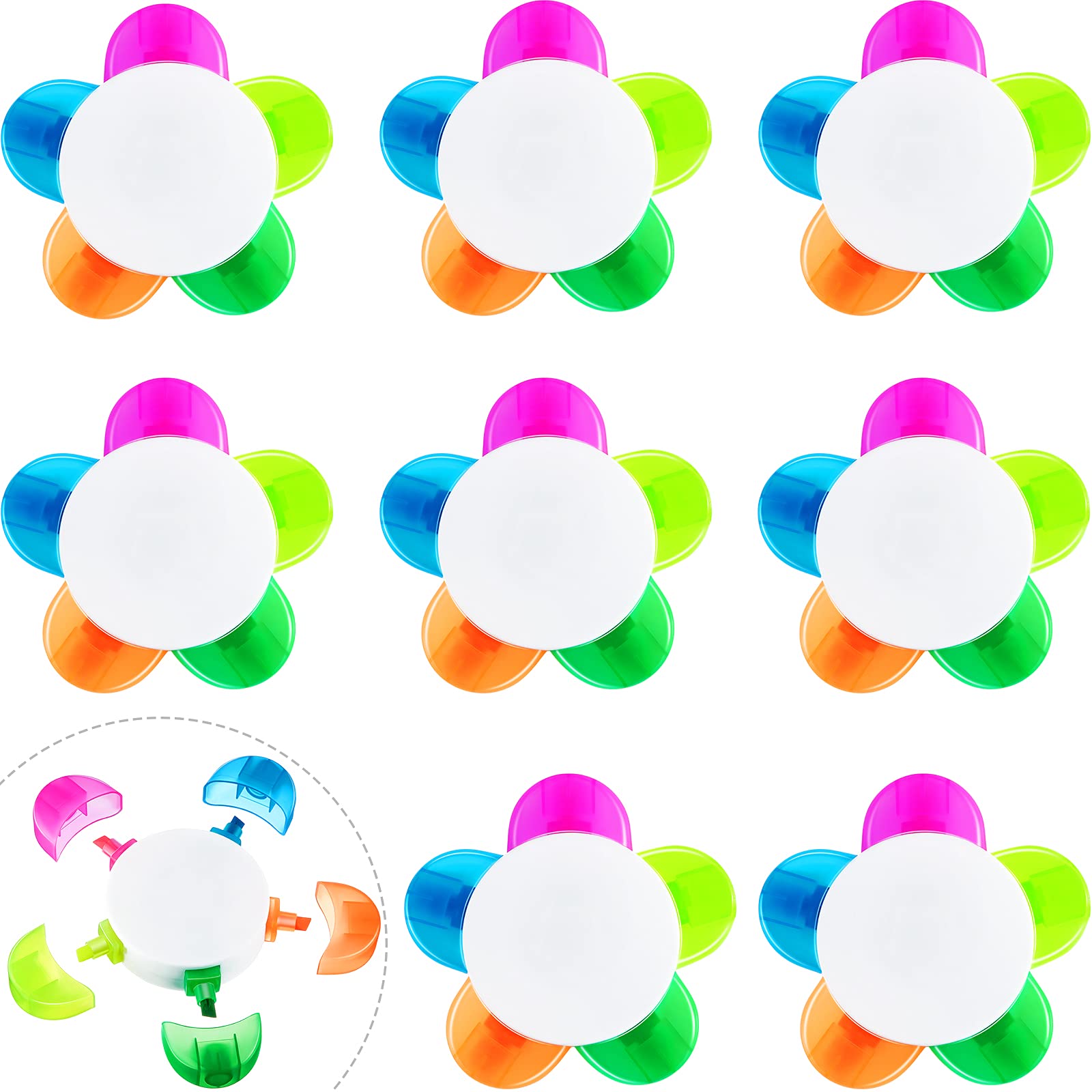 Foto 1 | Rotuladores Outus Petals 5 En 1, Colores Surtidos, 9 Unidades - Venta Internacional.