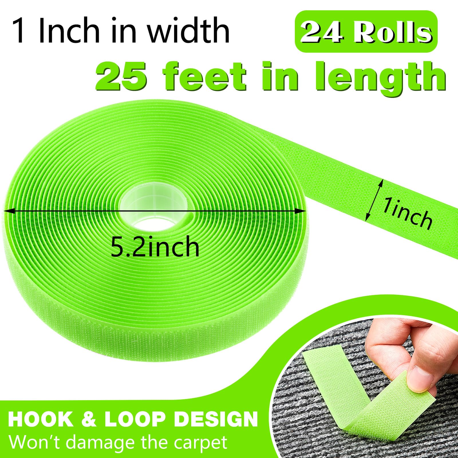 Foto 3 pulgar | Tiras Rotuladoras Zonon, 6 Rollos, 45 M, Cinta Adhesiva Para El Suelo Del Aula - Venta Internacional.