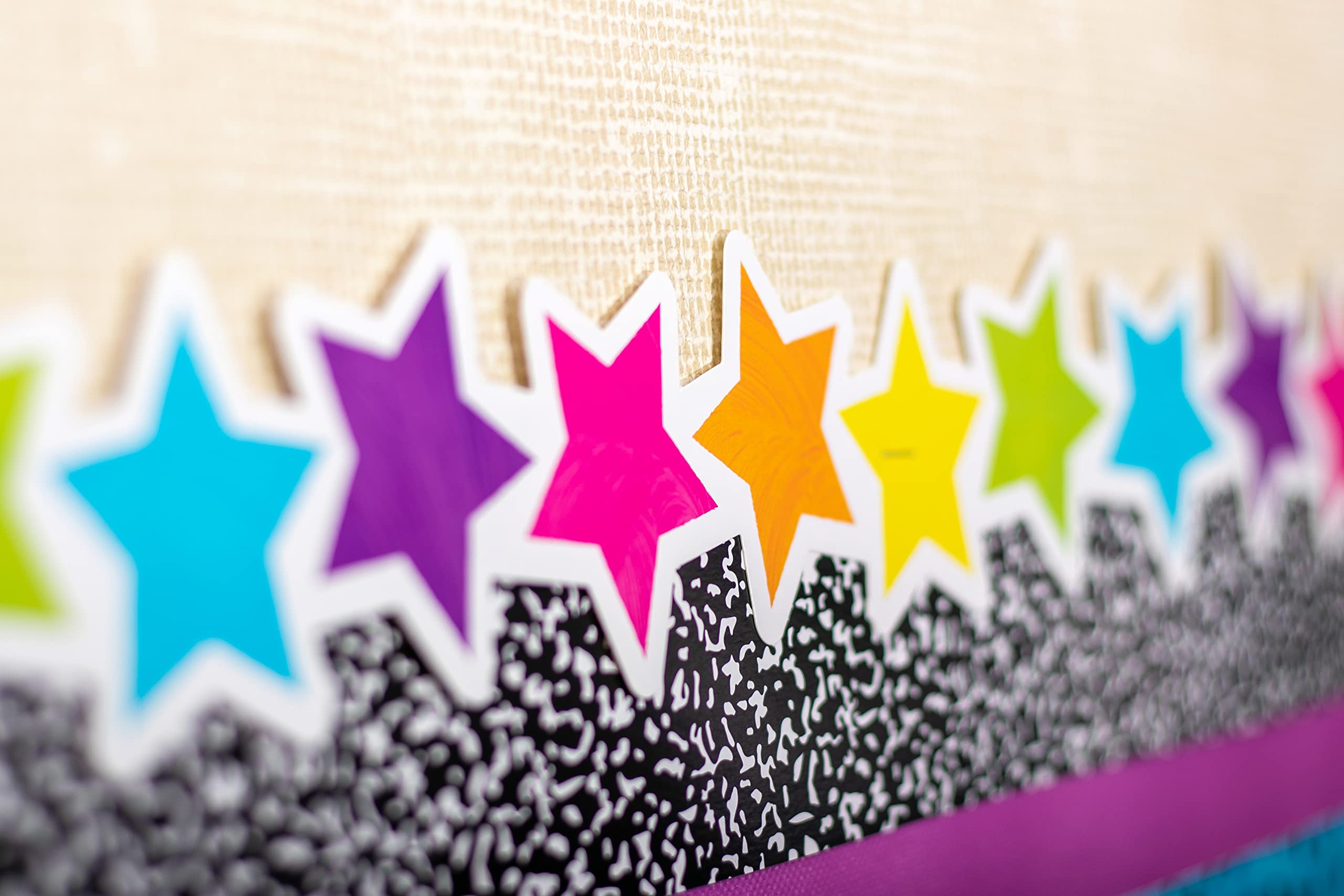Foto 4 pulgar | Border Trim Created Teacher Resources Brights 4ever Stars 10,67 Millones - Venta Internacional.