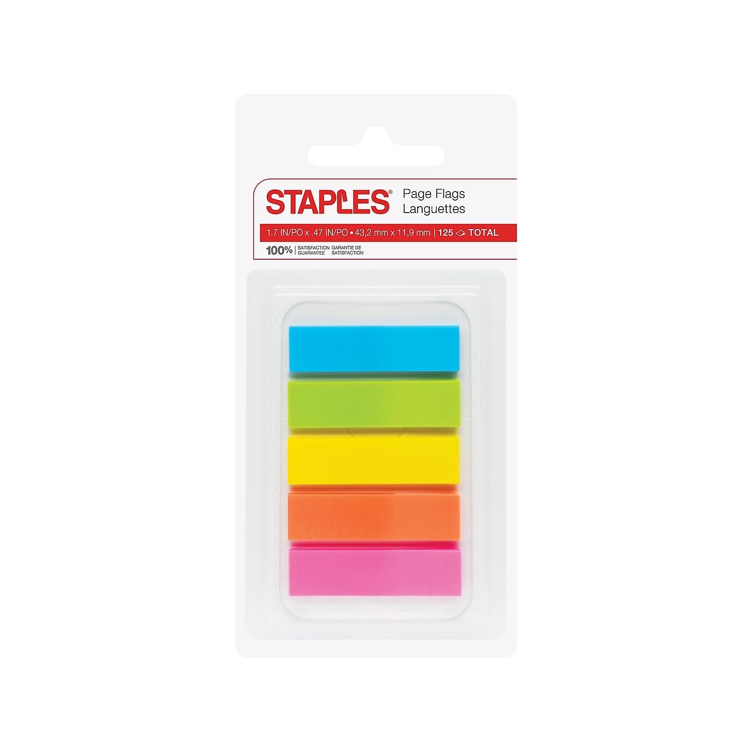 Foto 1 | Pegatinas Page Flags, Grapas, Multicolor, 0,5 Cm De Ancho, 125 Unidades - Venta Internacional.