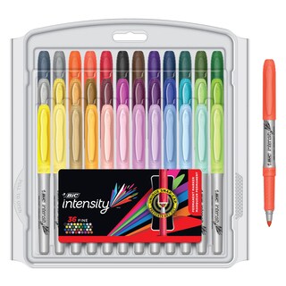 Foto 1 | Rotuladores Permanentes Bic Intensity Fashion Fine Point Paquete De 36 - Venta Internacional.