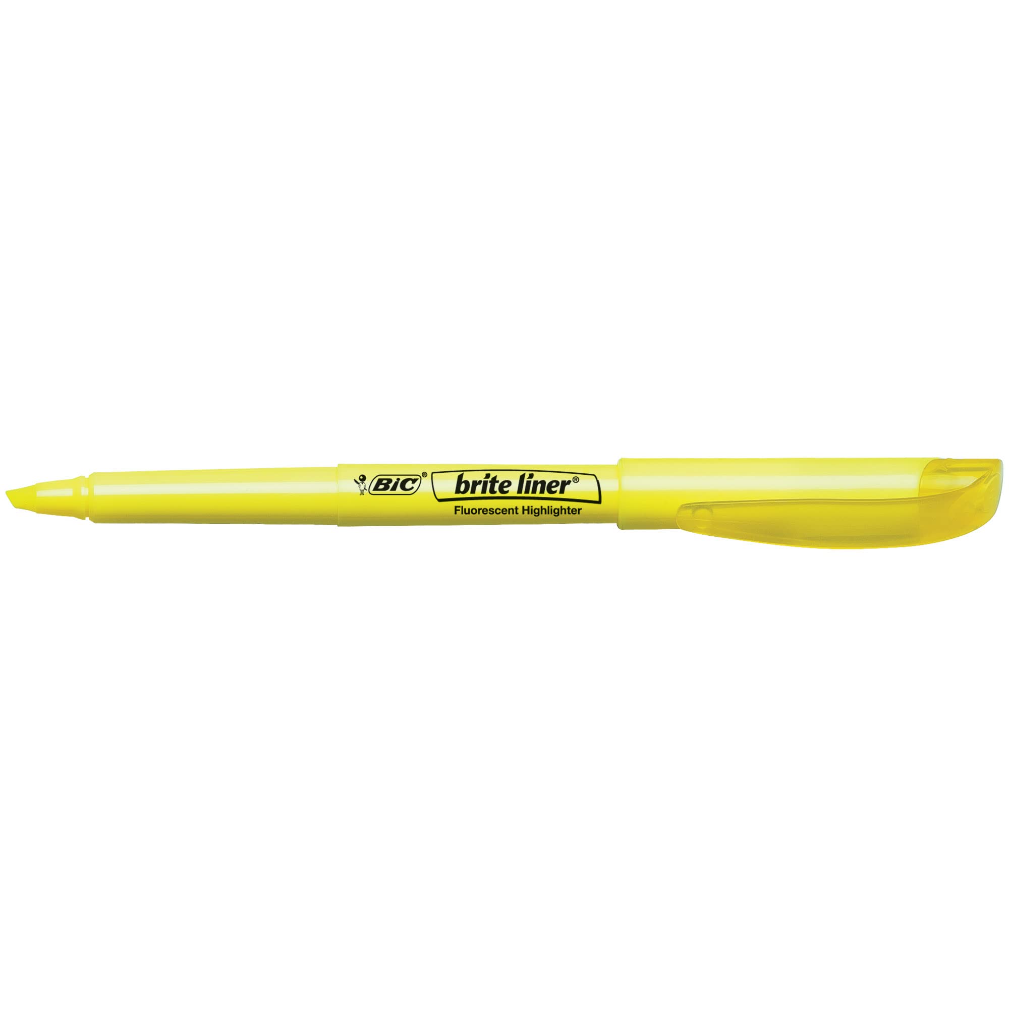 Foto 3 | Highlighters Bic Brite Liner Chisel Point Yellow  Paquete De 5 - Venta Internacional.