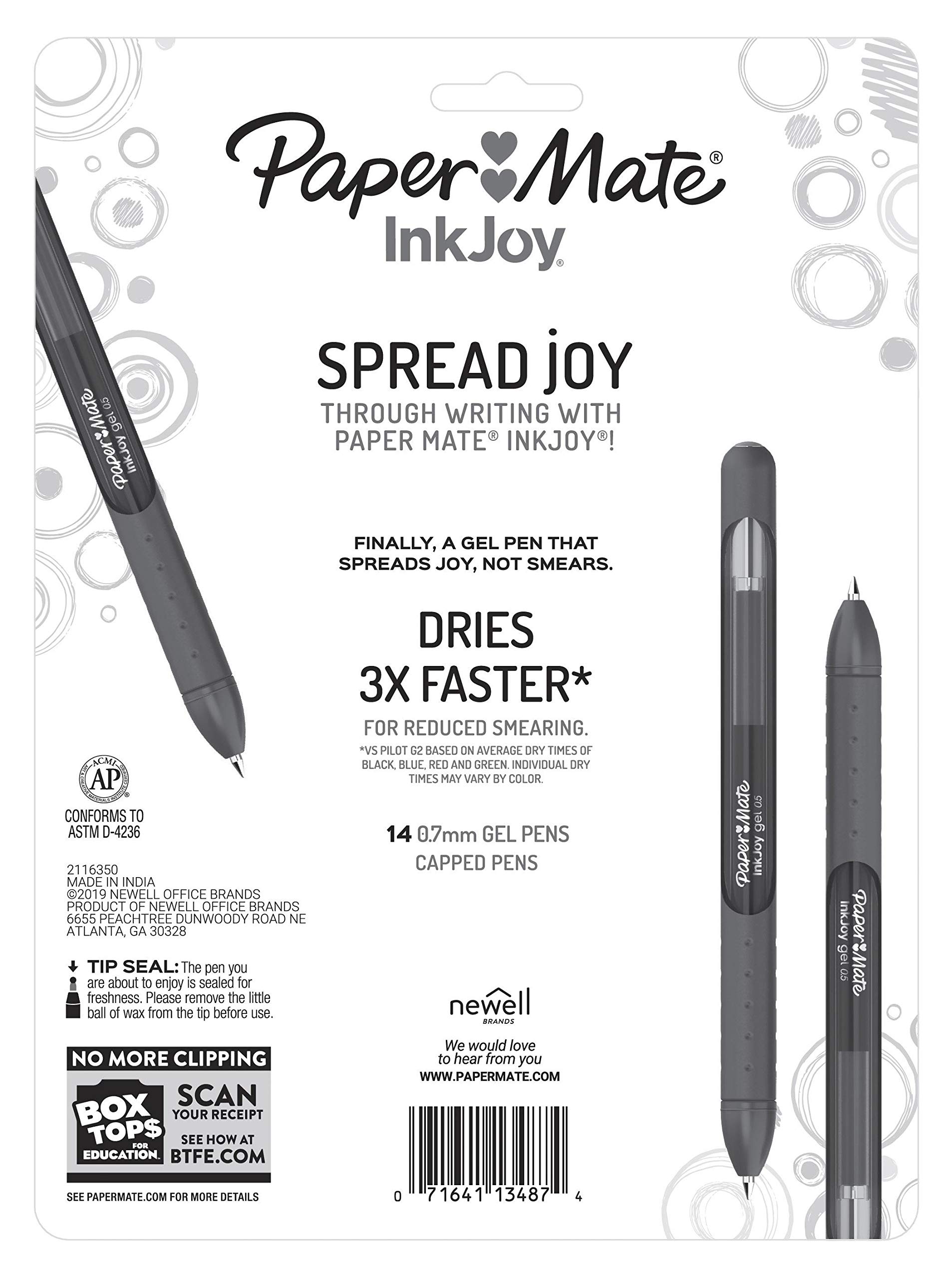 Foto 7 pulgar | Bolígrafos De Gel Paper Mate Inkjoy De Punta Media  0 7 Mm  14 Colores - Venta Internacional.