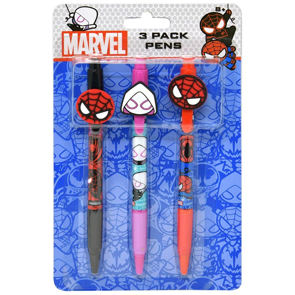 Foto 2 pulgar | Bolígrafo Innovative Designs Spidey & Friends  Paquete De 3 Con Clips - Venta Internacional.