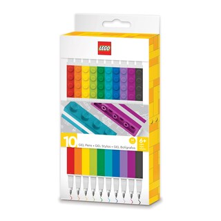 Foto 1 | Bolígrafos De Gel Iq Lego Stationery Paquete De 10 (53100) A Partir De 6 Años - Venta Internacional.