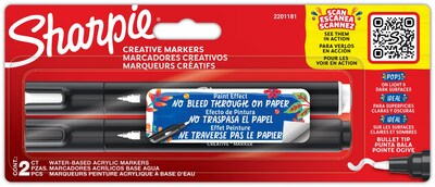 Foto 1 | Rotulador Acrílico Sharpie De Punta Redonda 2 Piezas - Venta Internacional.
