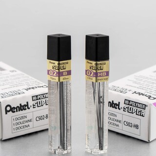 Foto 3 | Recarga De Plomo Pentel Super Hi-polymer 0 2 Mm Hb 12 Quilates (paquete De 2) - Venta Internacional.