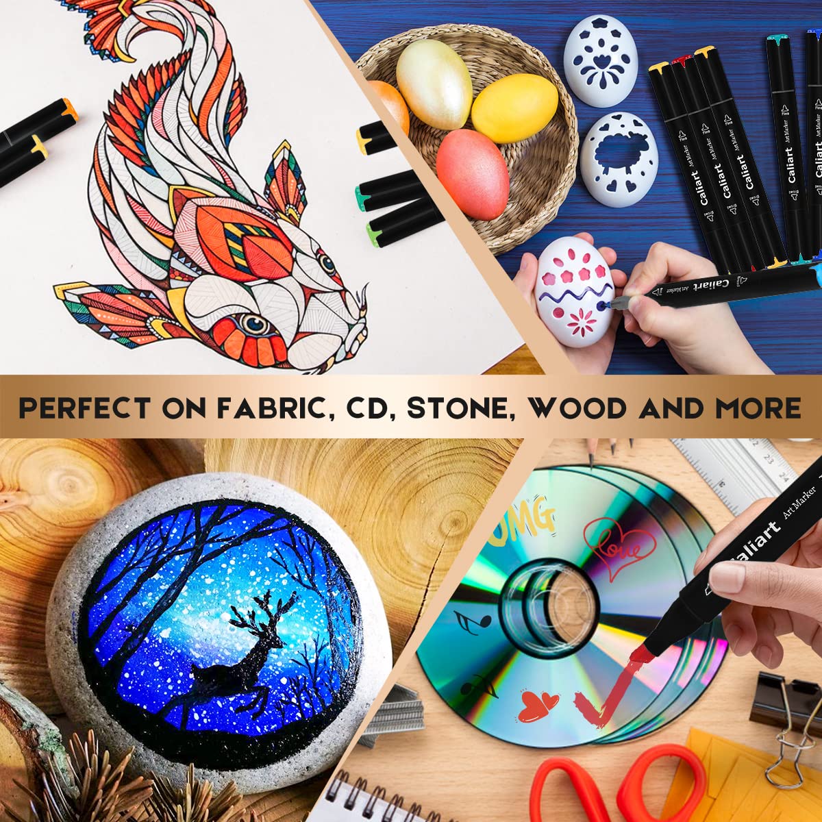 Foto 8 pulgar | Art Markers Caliart  Tinta A Base De Alcohol De Doble Punta  100 Colores - Venta Internacional.