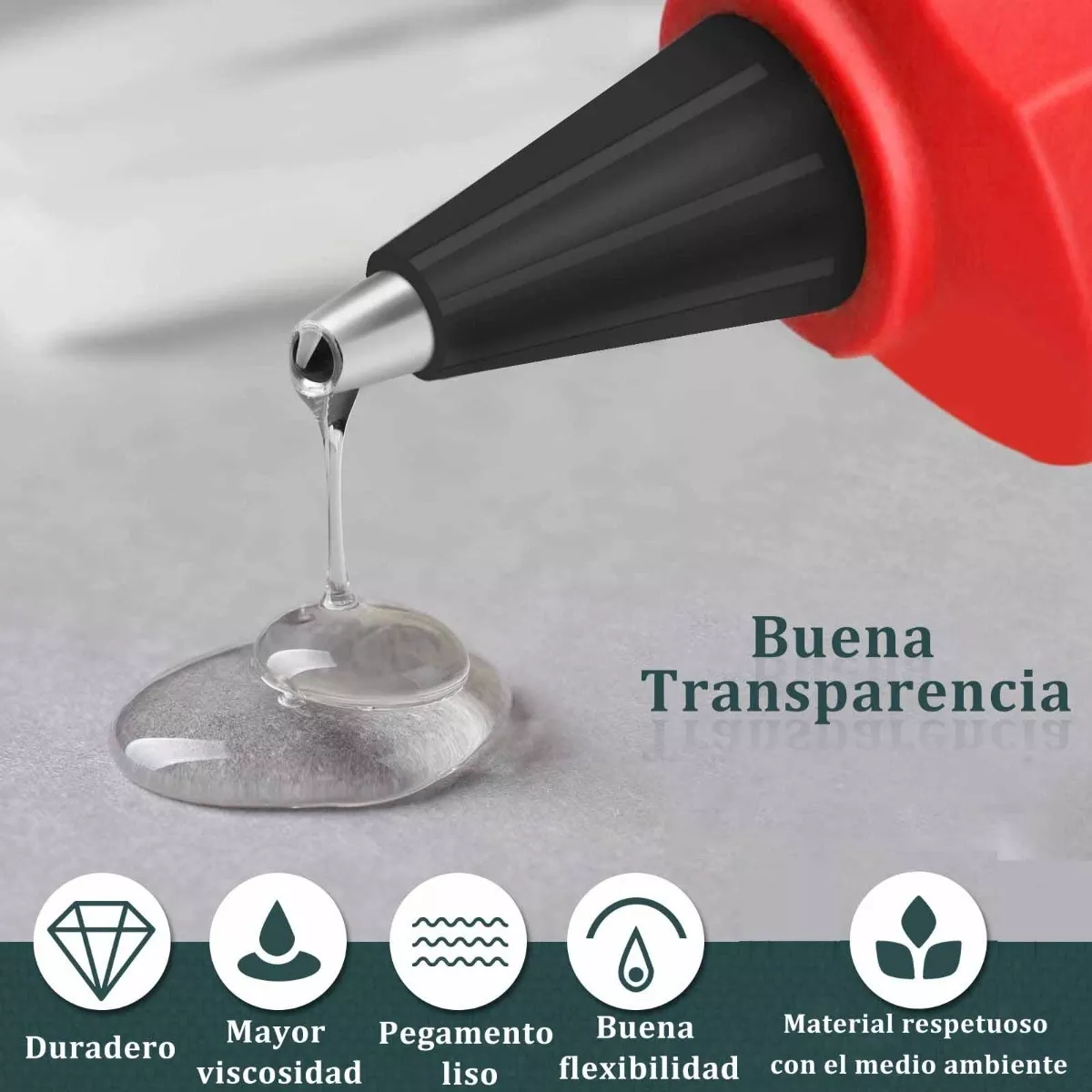 Foto 2 | Juego de Silicón en Barras para Pistola Eo Safe Imports ESI-8310 color Transparente 180 Piezas 2 kg