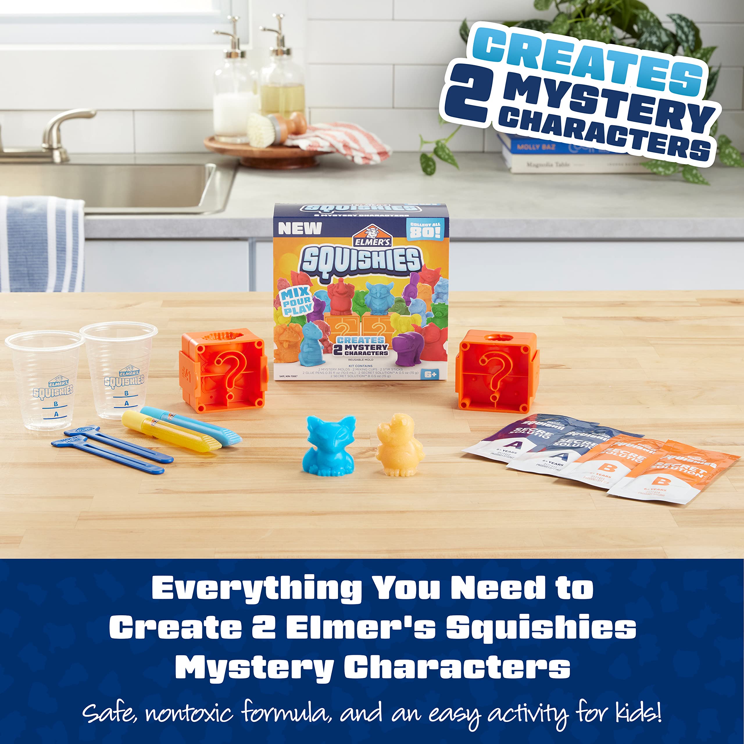 Foto 3 | Kit De Actividades Elmer's Squishies Diy Squishy Toy Con 2 Personajes - Venta Internacional.