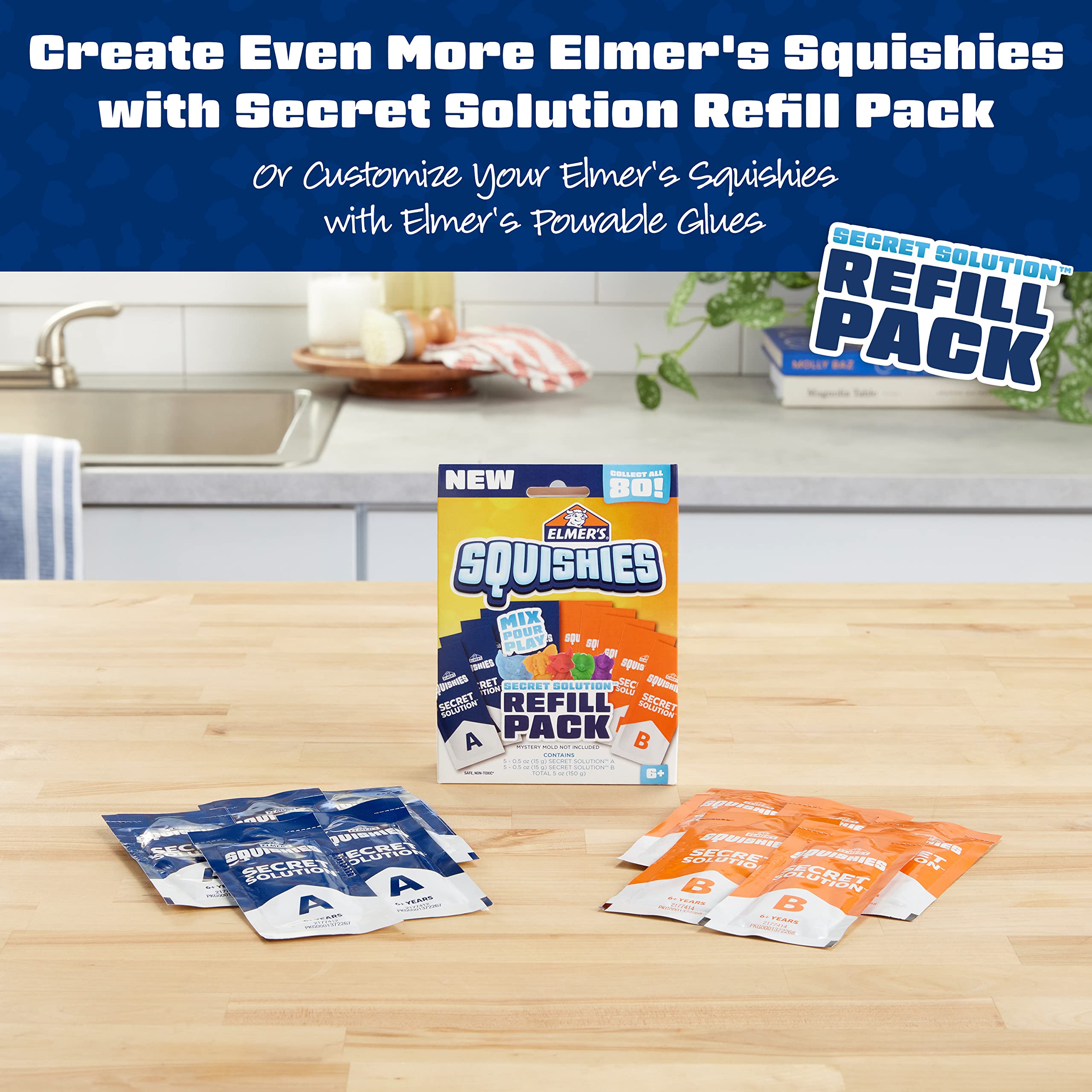 Foto 5 | Kit De Actividades Elmer's Squishies Diy Squishy Toy Con 2 Personajes - Venta Internacional.