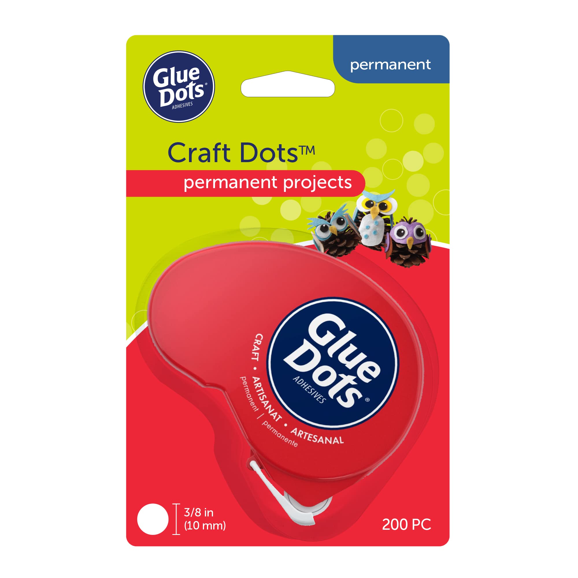 Dispensador Glue Dots Craft Dots Dot Dot N' Go De Doble Cara, 200 Puntos - Venta Internacional. $397