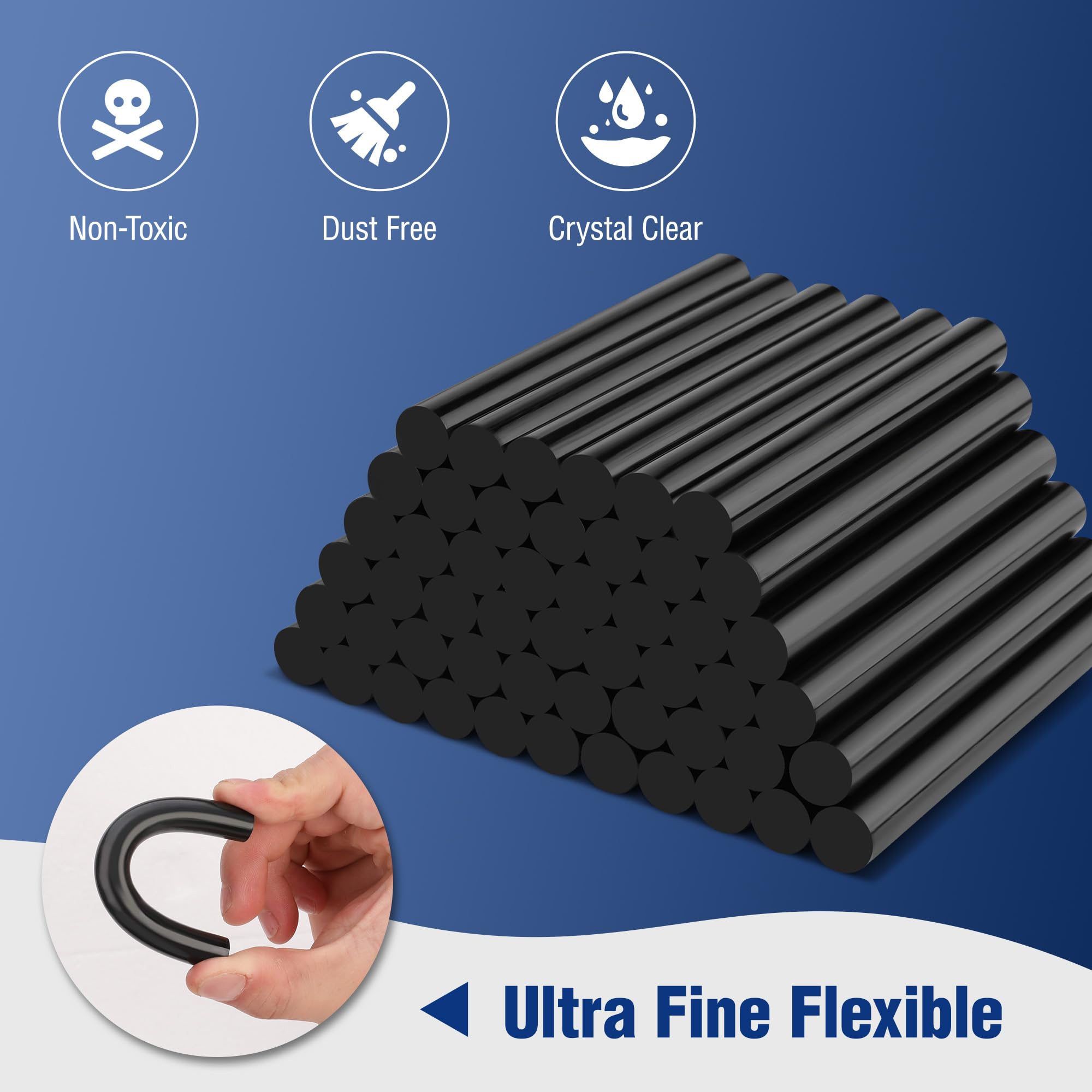 Foto 5 pulgar | Barras Termoadhesivas Workpro, Tamaño Completo, 100 Unidades, Color Negro Para Todo Tipo De Temperaturas - Venta