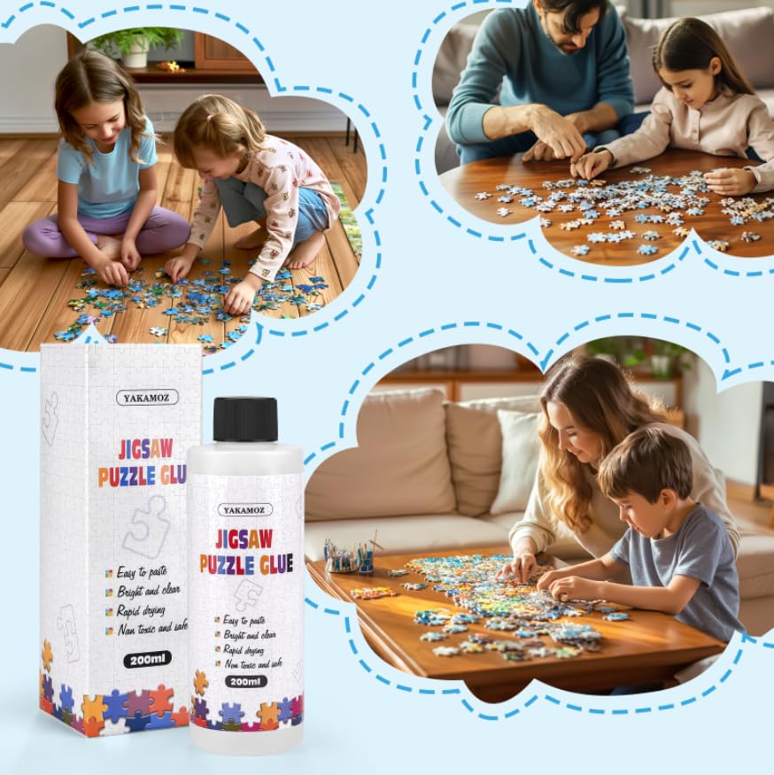 Foto 3 pulgar | Pegamento Para Rompecabezas Yakamoz Actualizado, Transparente, Soluble En Agua, 400 Ml - Venta Internacional.