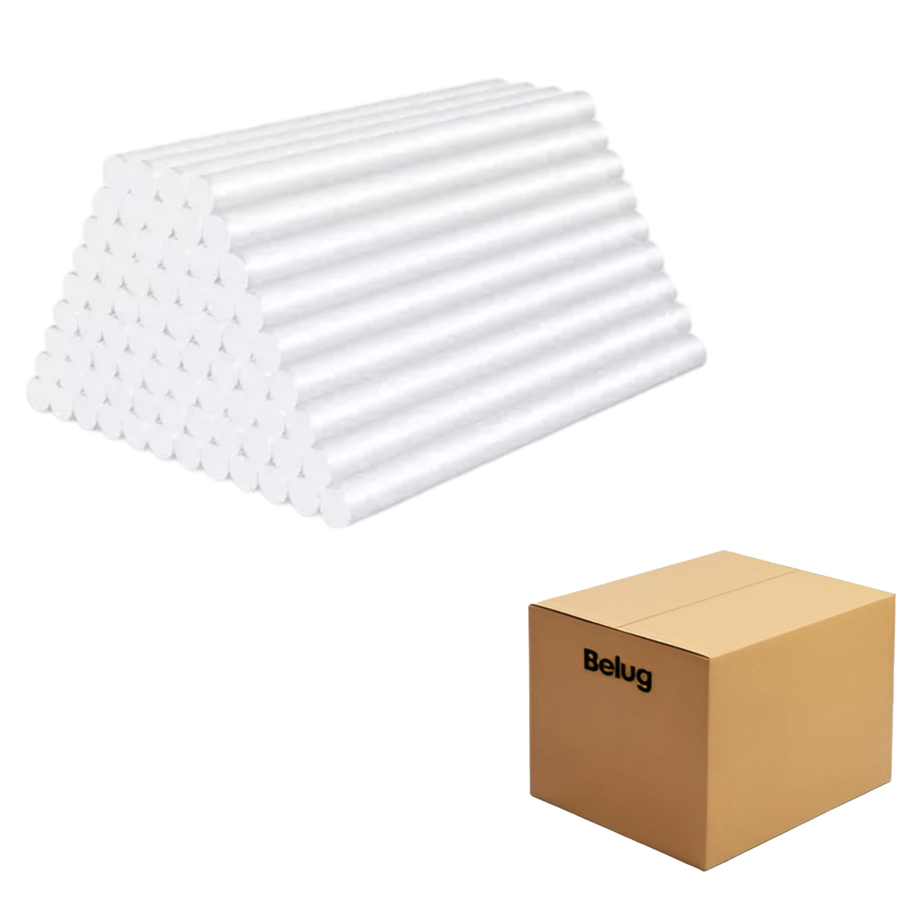 Foto 2 pulgar | Barra De Silicon Para Pistola Belug 100 Pcs, Blanco