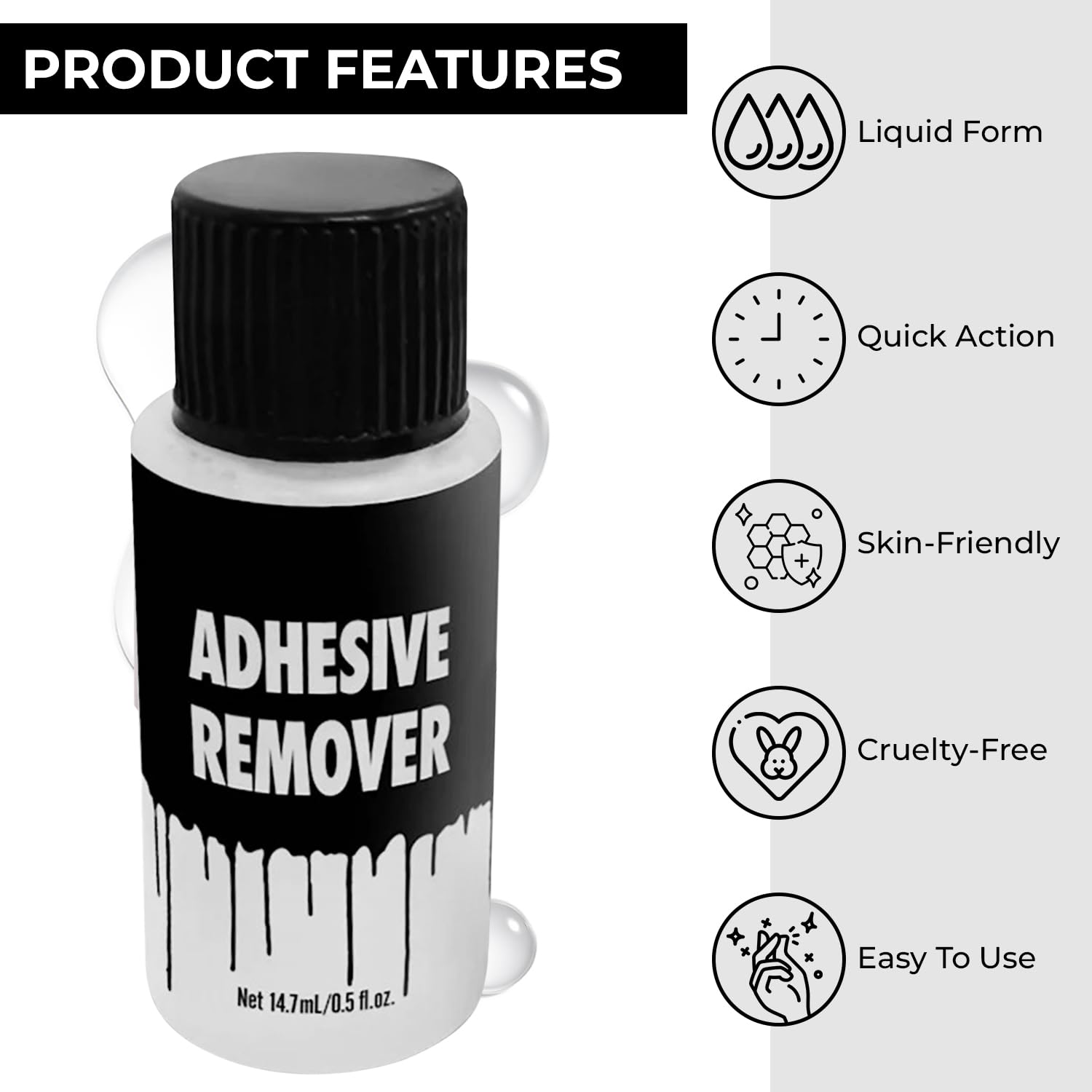 Foto 5 pulgar | Kit Removedor De Pegamento Y Adhesivo Para Cosméticos Dress Up America - Venta Internacional.