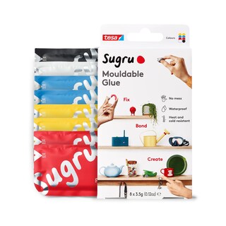 Foto 1 | Super Glue Sugru Tesa, Impermeable, Para Mejoras En El Hogar, Paquete De 8 - Venta Internacional.
