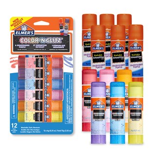 Foto 1 | Barras Adhesivas Elmer's Color 'n Glitz, Lavables, 6 G, Paquete De 12 - Venta Internacional.