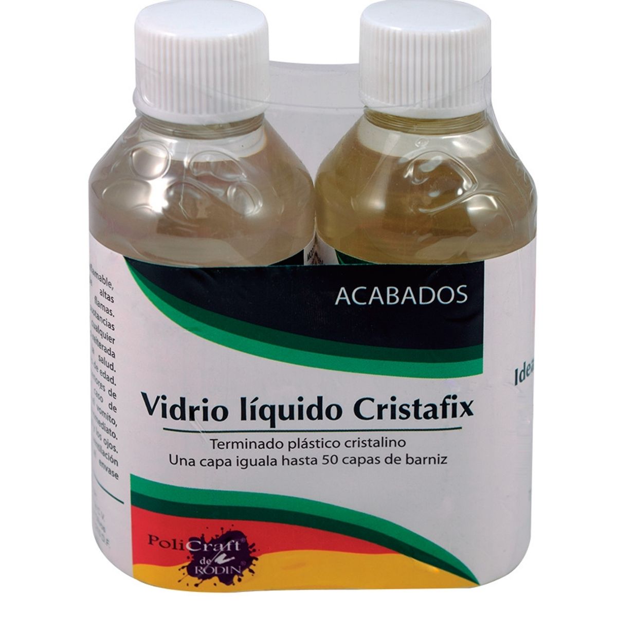 Resina Vidrio Liquido Policraft Cristafix de 230 ml