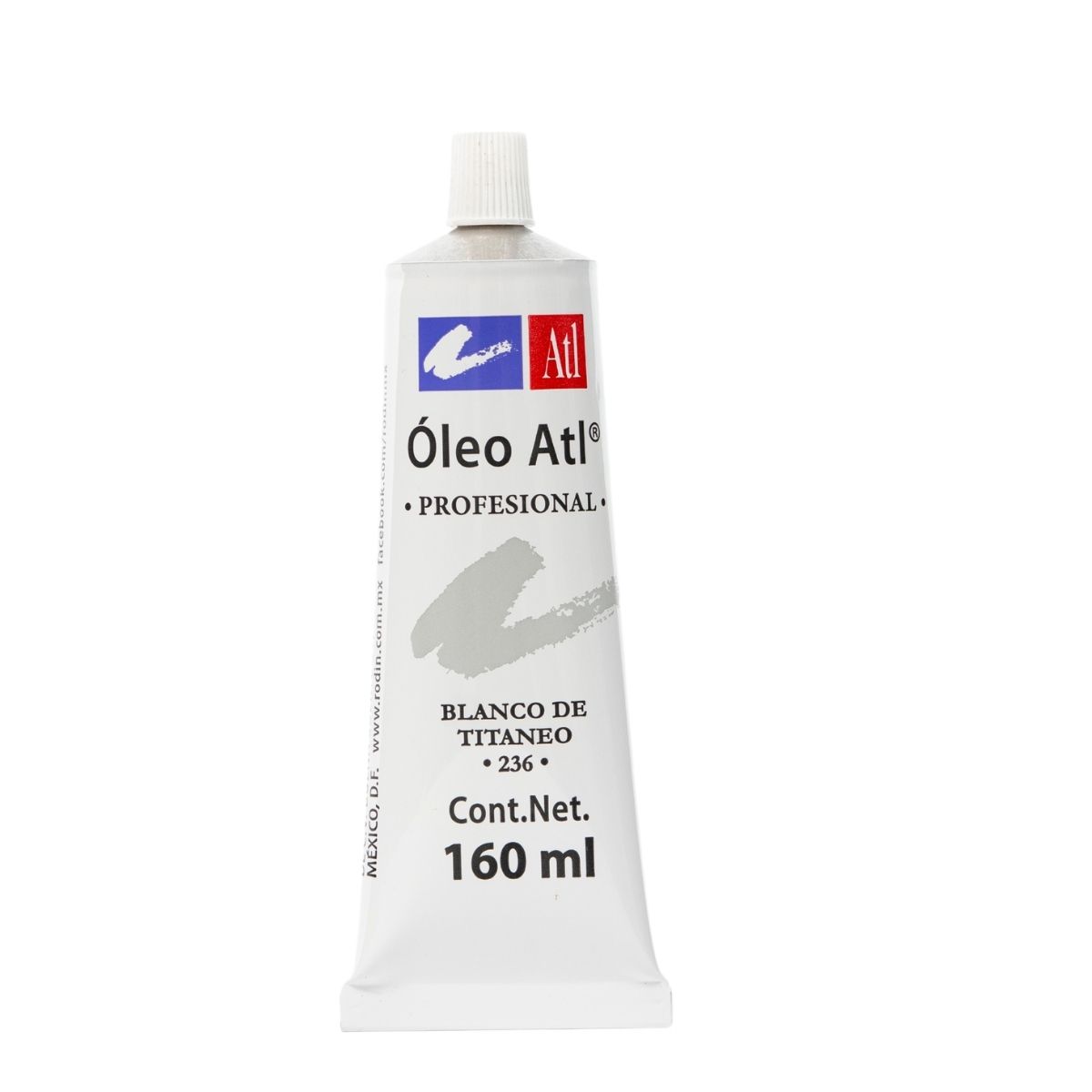 Foto 2 pulgar | Pintura Oleo Atl T-40 Tubo 160ml color Blanco Titanio