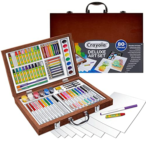 Foto 2 pulgar | Venta Internacional- Caja de Arte de Madera Crayola más de 75 Piezas Regalo para Niños 8, 9, 10, 11 Años