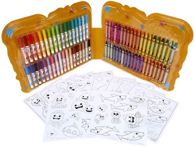 Foto 4 | Venta Internacional- Set de Arte Baby Shark de Crayola 90 Piezas Regalo para Niños de 4, 5, 6, 7