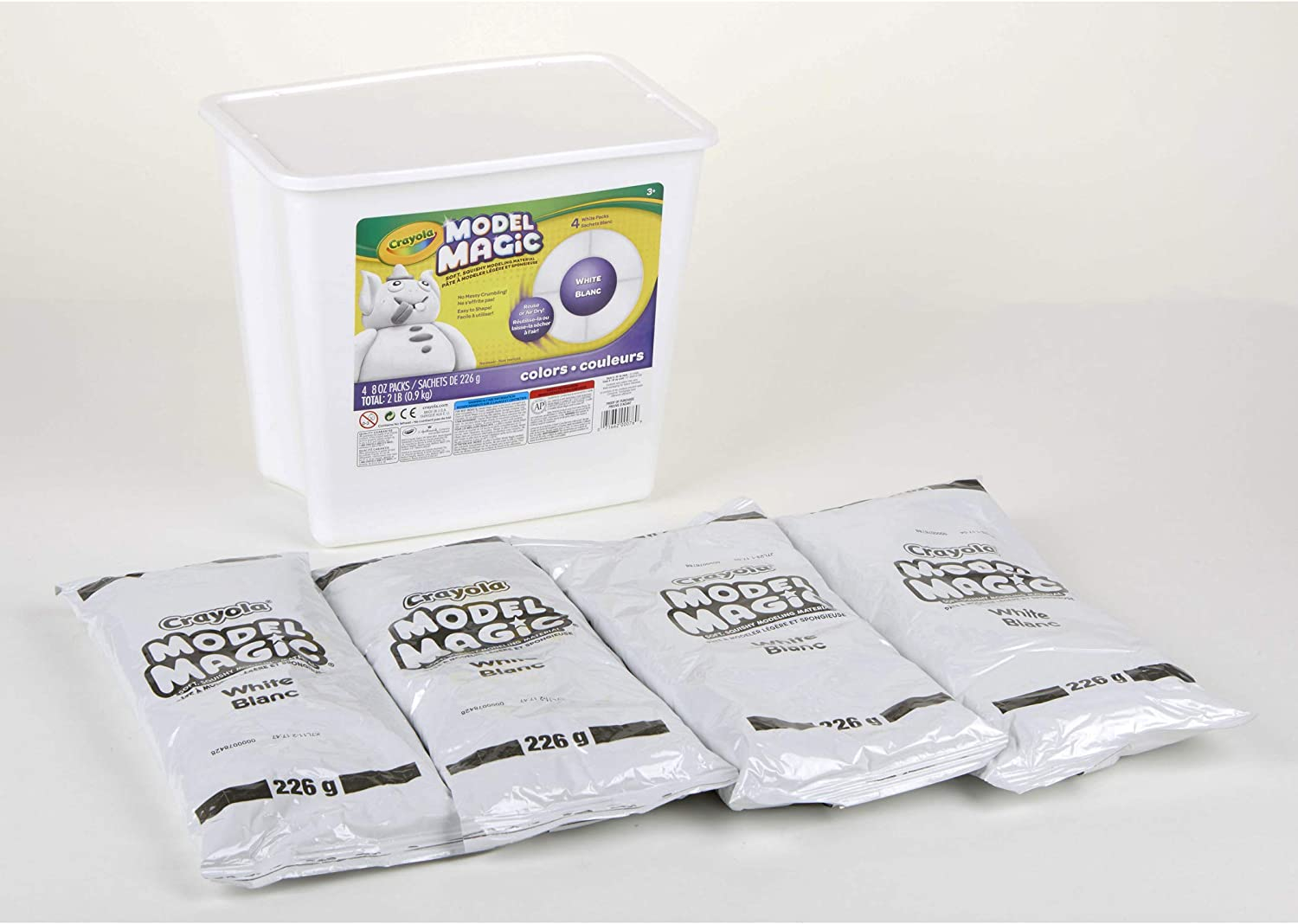 Foto 4 pulgar | Venta Internacional- Crayola Model Magic Blanco Alternativa de Arcilla de Modelar Cubo de 2000ml