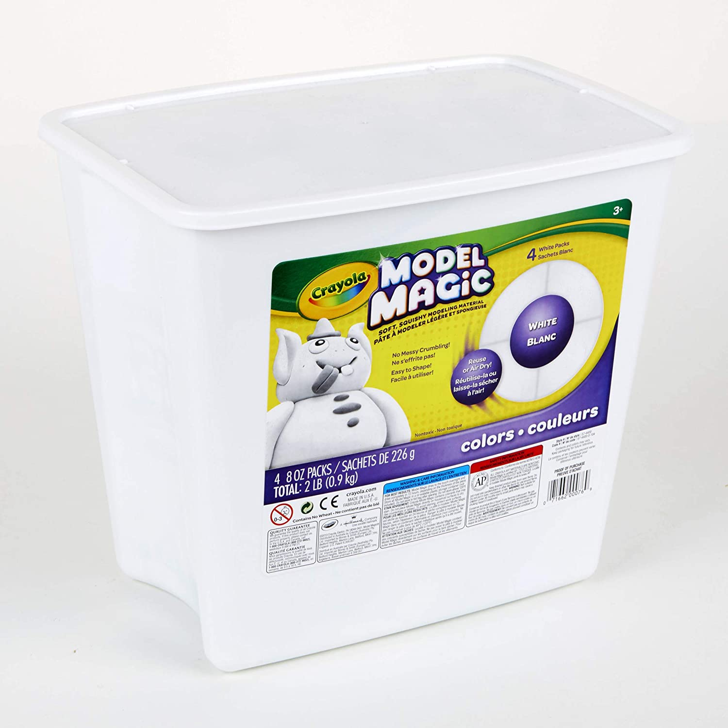 Foto 5 pulgar | Venta Internacional- Crayola Model Magic Blanco Alternativa de Arcilla de Modelar Cubo de 2000ml