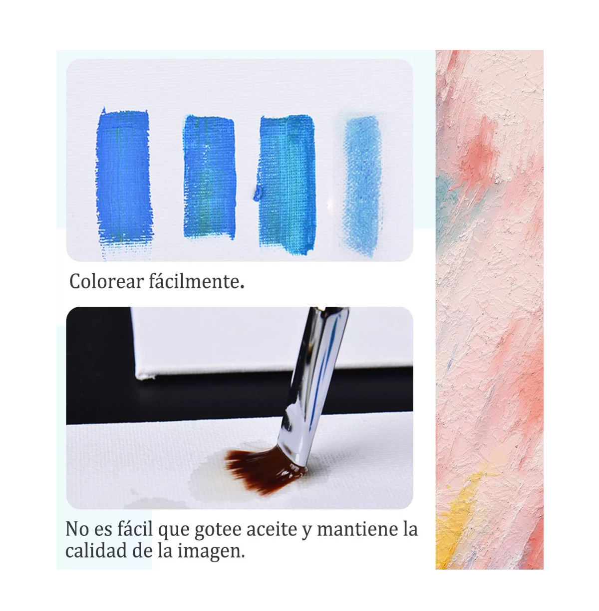 Foto 3 pulgar | 20pcs Lienzo Artístico Para Pintar Acrílico 26.5*19cm Blanco