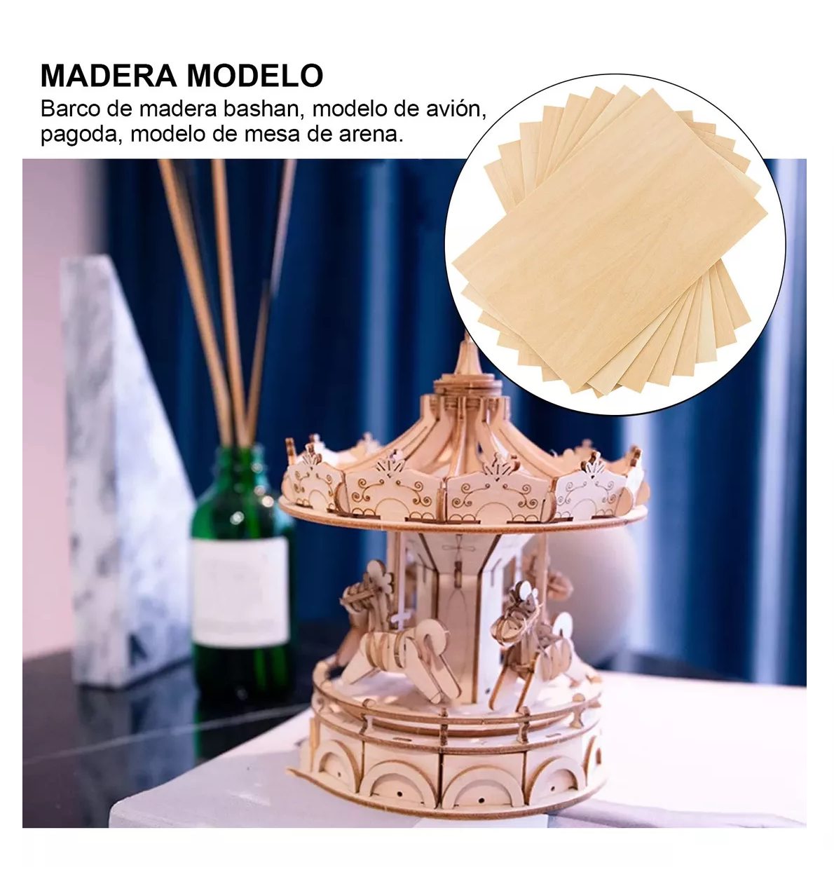 Foto 5 | 10 Piezas de Láminas de Madera