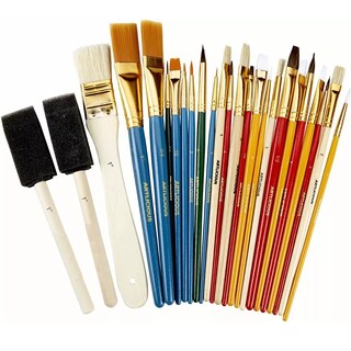 Foto 1 | Juego De 25 Pinceles Pintura Acuarela Para Artist Brochas Eo Safe Imports Esi-18271 Multicolor
