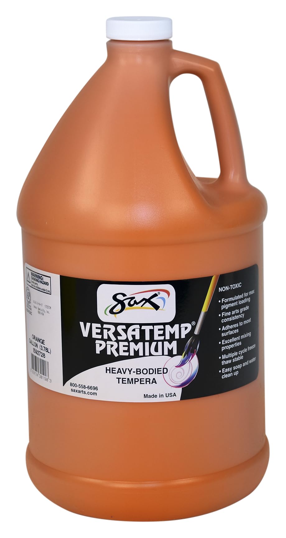 Foto 1 | Paint Sax Versatemp Premium, Témpera De Gran Cuerpo, 3,78 L, Naranja - Venta Internacional.