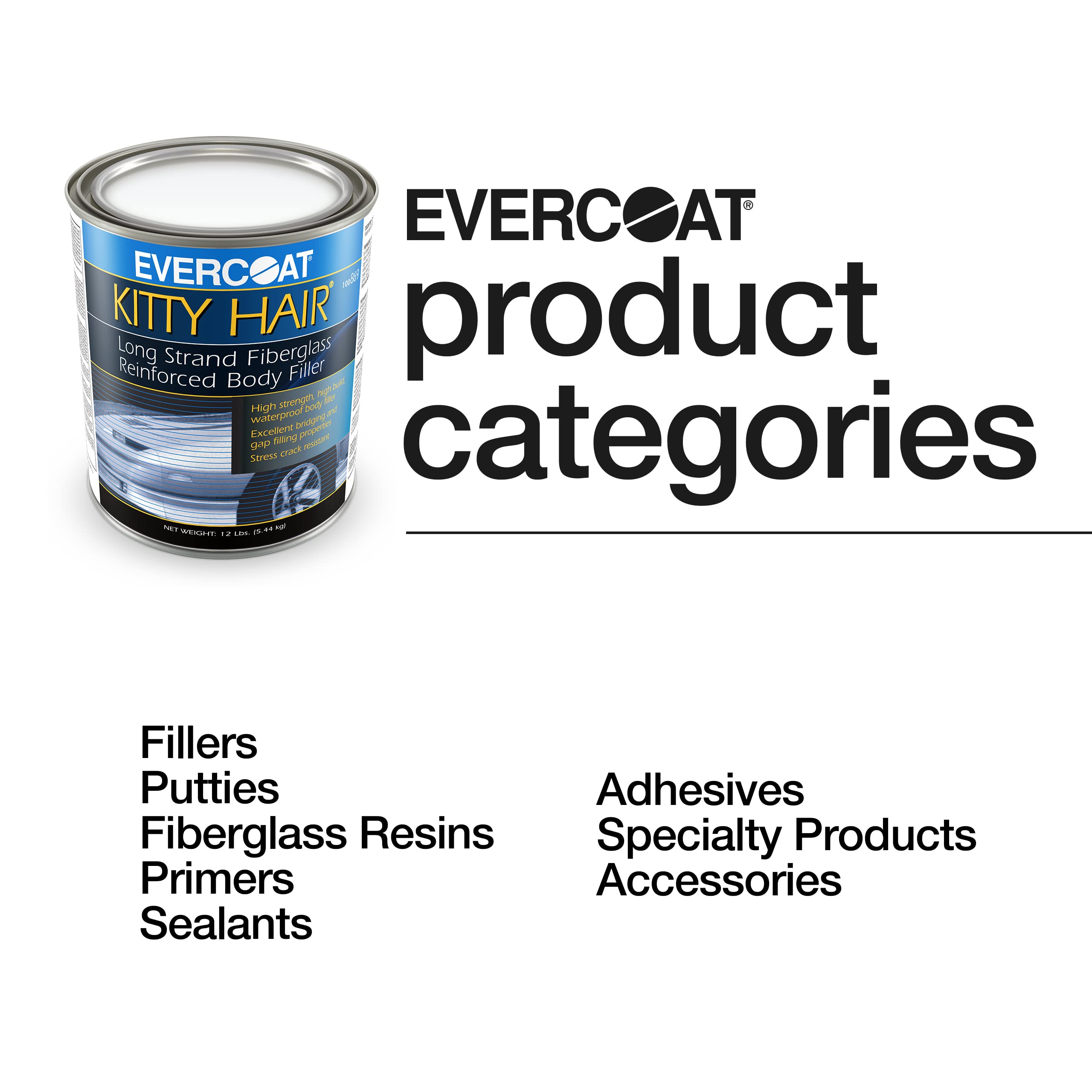 Foto 6 | Hilo Largo De Fibra De Vidrio Filler Evercoat, Pelo De Gatito, 3,8 L - Venta Internacional.