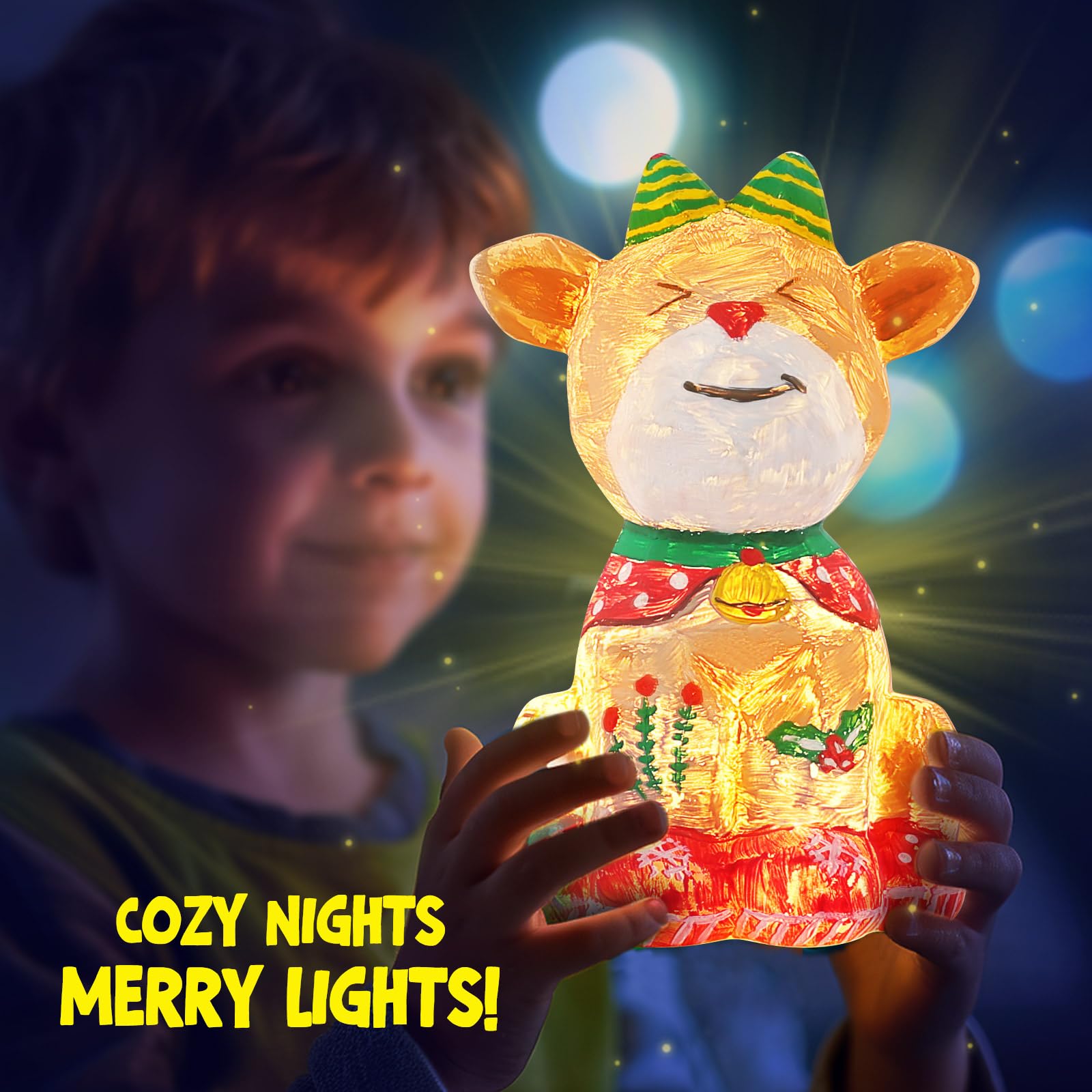 Foto 6 | Kit De Pintura Laoese Deer Lamp Con Pinturas Y Pinceles Para Niños De 6 A 14 Años - Venta Internacional.