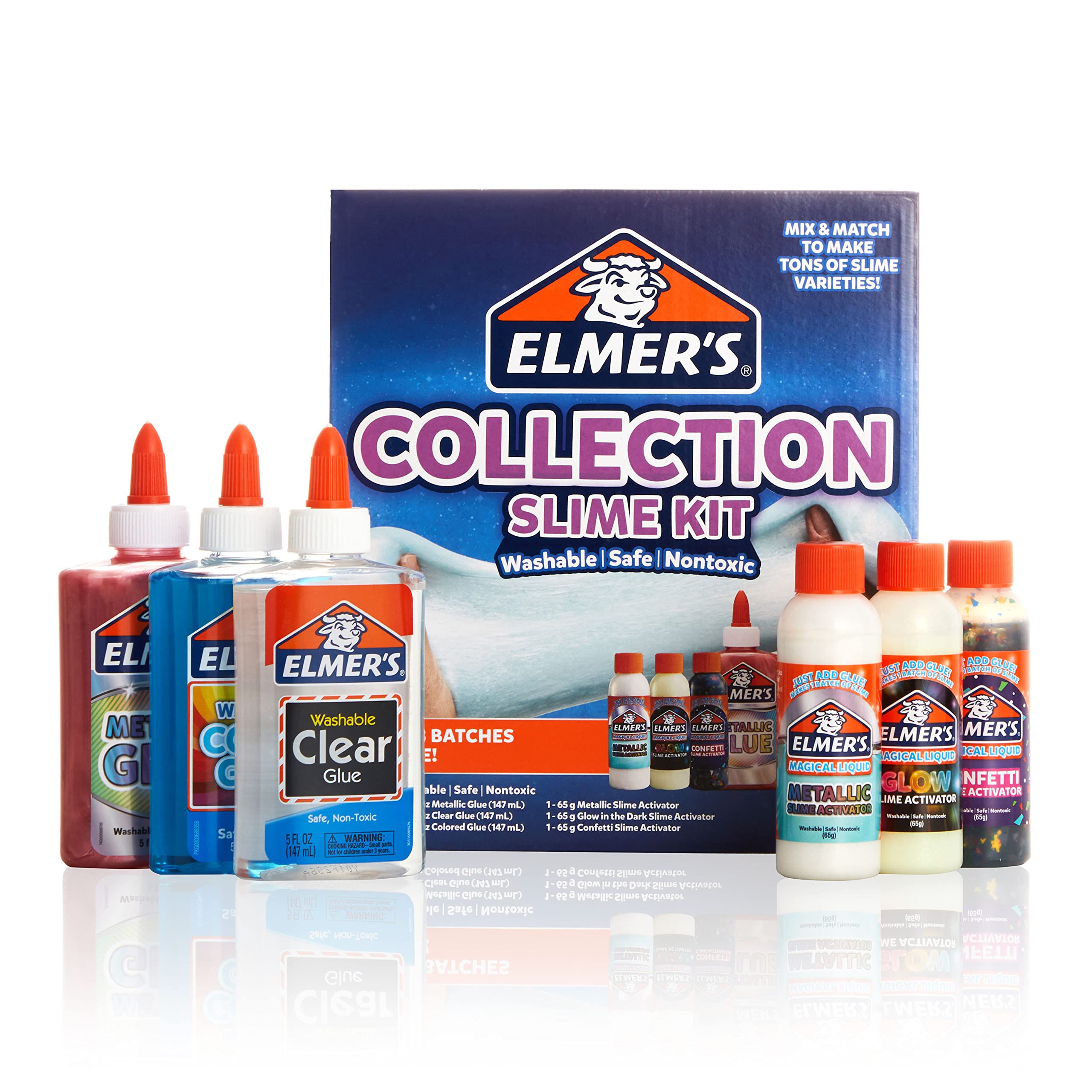 Foto 2 pulgar | Slime Kit Elmer's Collection Con Líquido Mágico, 6 Unidades - Venta Internacional.