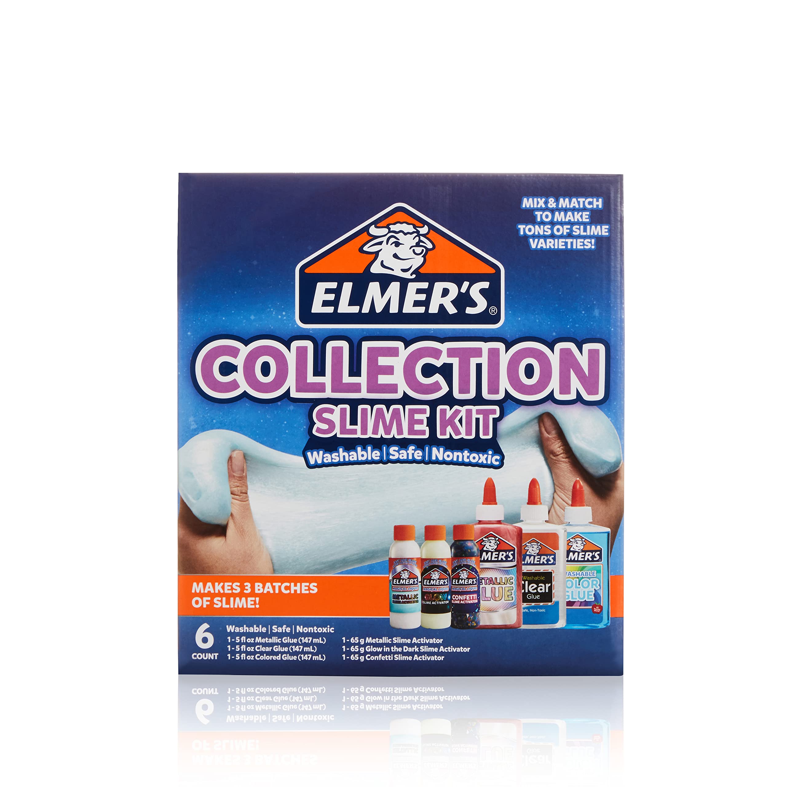 Foto 7 pulgar | Slime Kit Elmer's Collection Con Líquido Mágico, 6 Unidades - Venta Internacional.