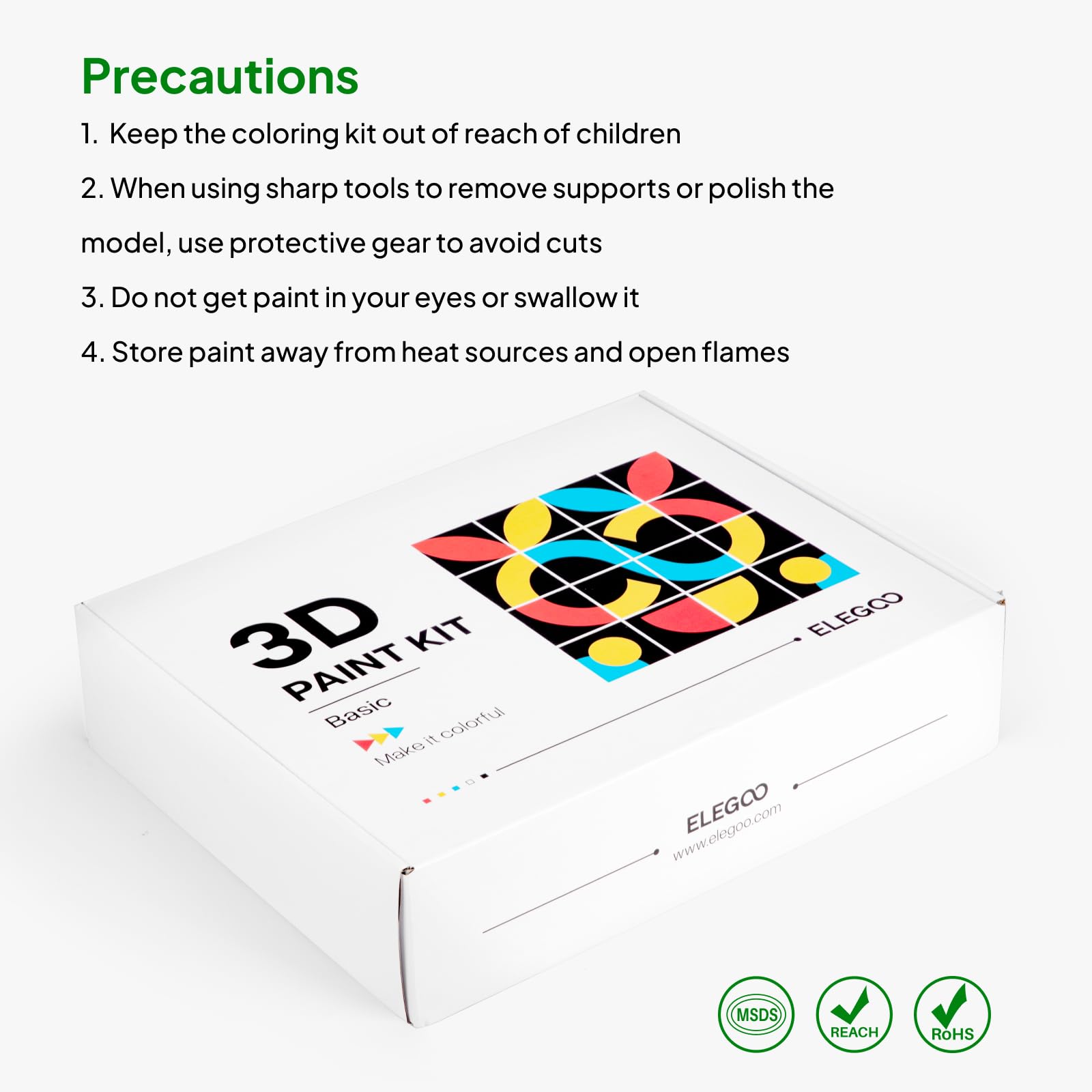 Foto 6 | Kit De Pintura 3d Elegoo Multifuncional Para Modelos De Impresión 3d - Venta Internacional.