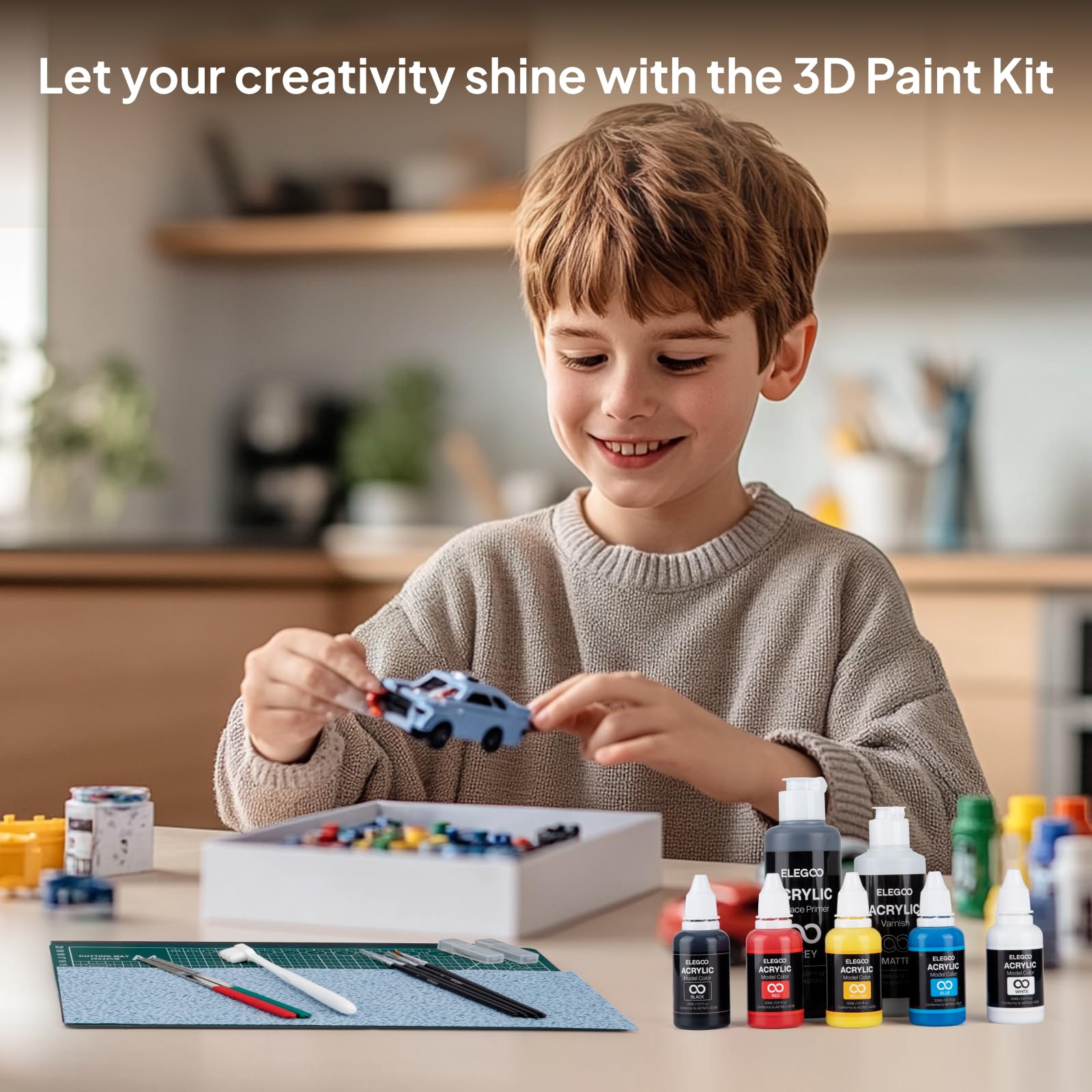 Foto 7 | Kit De Pintura 3d Elegoo Multifuncional Para Modelos De Impresión 3d - Venta Internacional.