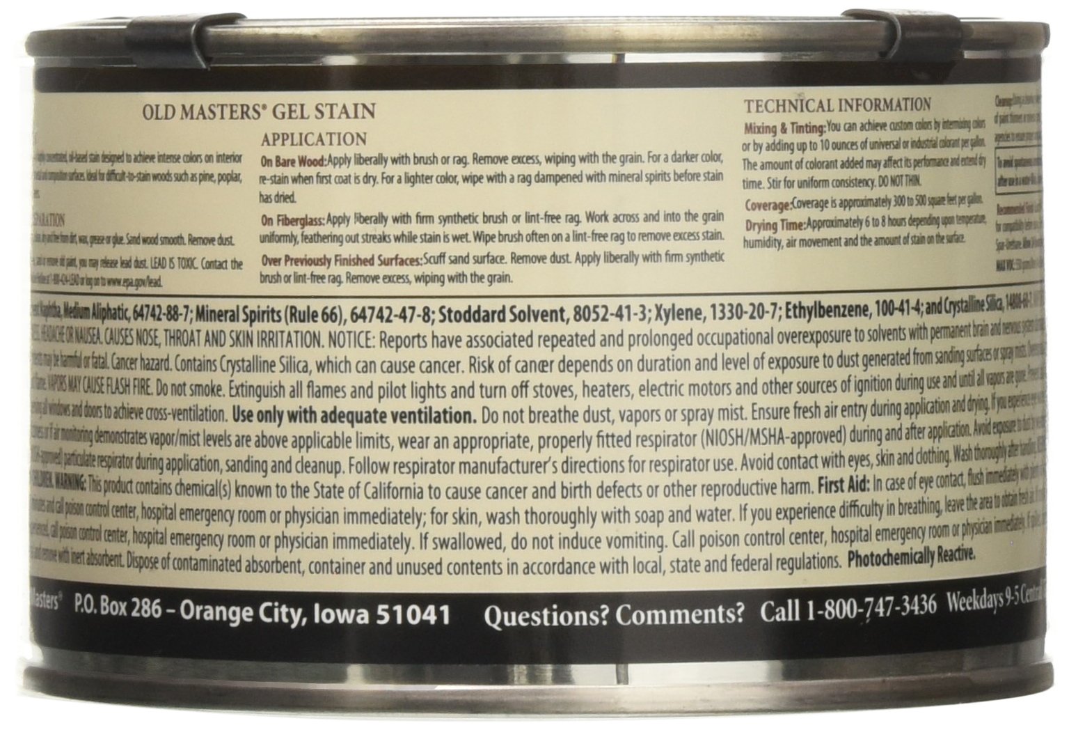 Foto 3 pulgar | Gel Stain Old Masters 80308 A Base De Aceite, 473 Ml, Color Cereza - Venta Internacional.