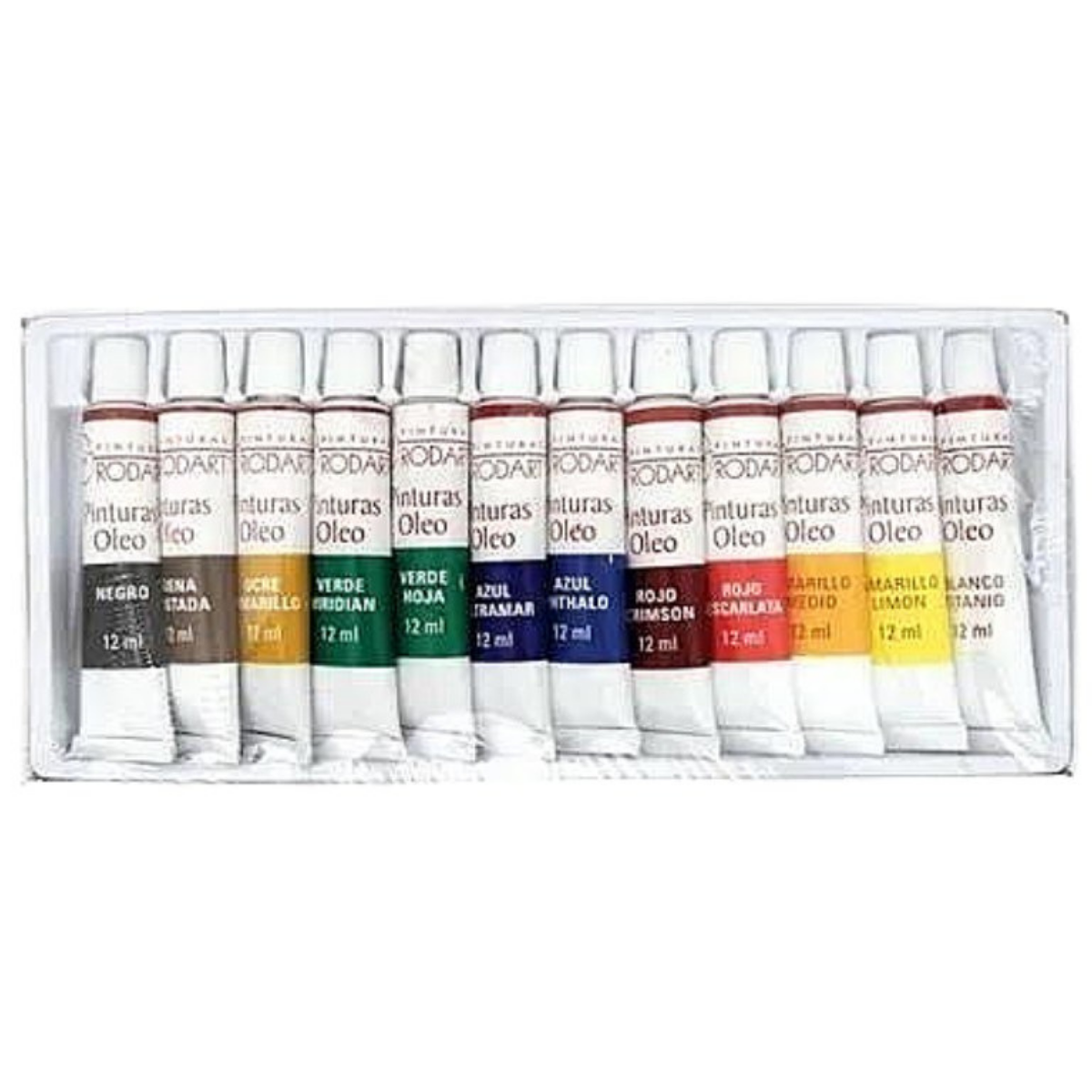Foto 4 pulgar | Set de 12 Pinturas Óleo Rodart Tubo 12 ml de Colores