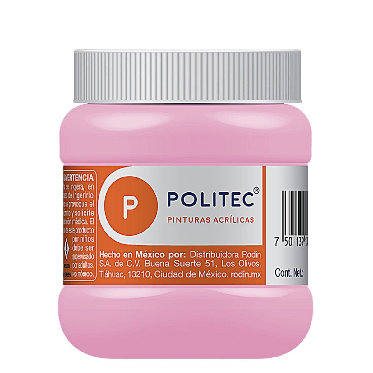 Pintura Acrílica Politec 250 ml color Rosa Pastel